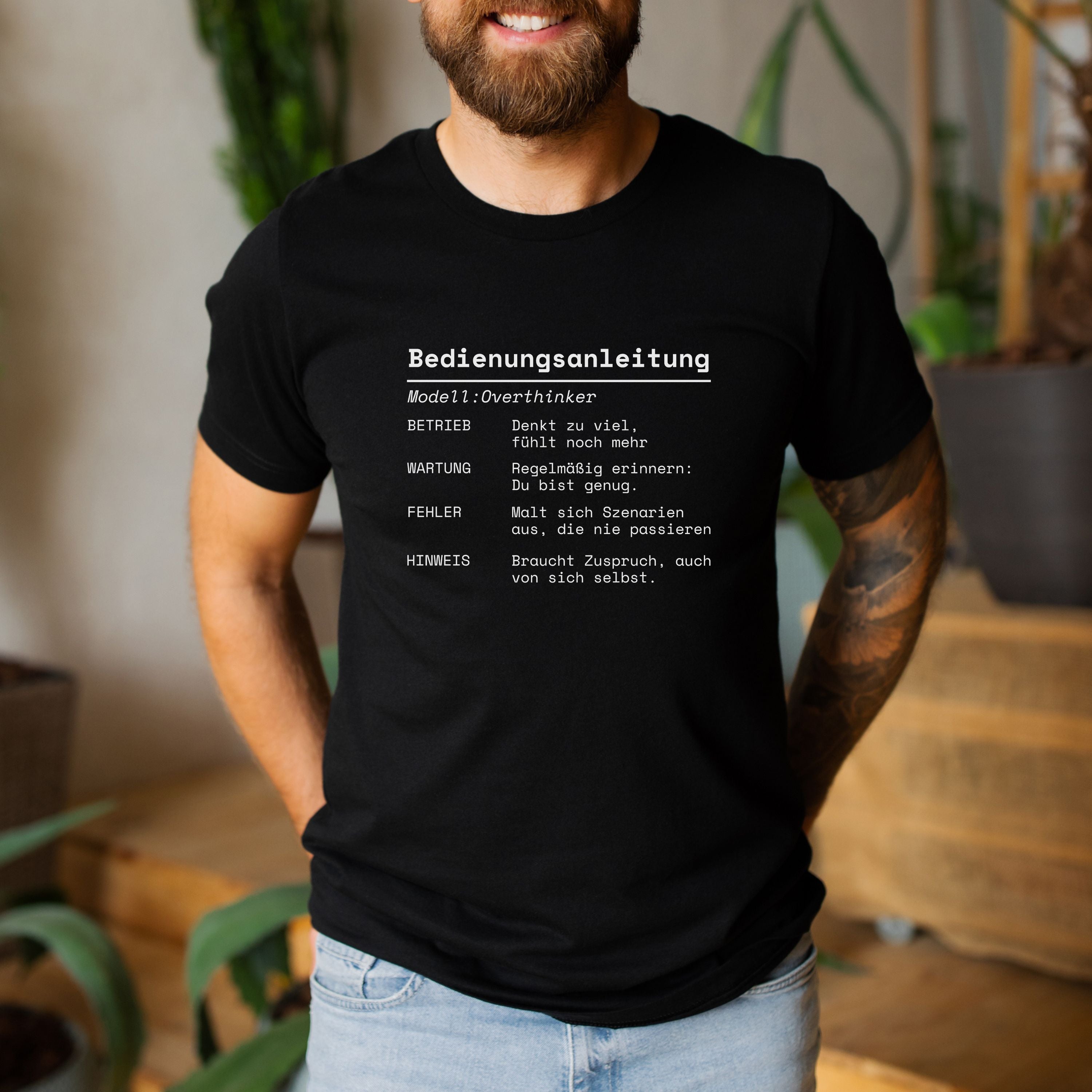 Bedienungsanleitung Overthinker - Bio Unisex T-Shirt