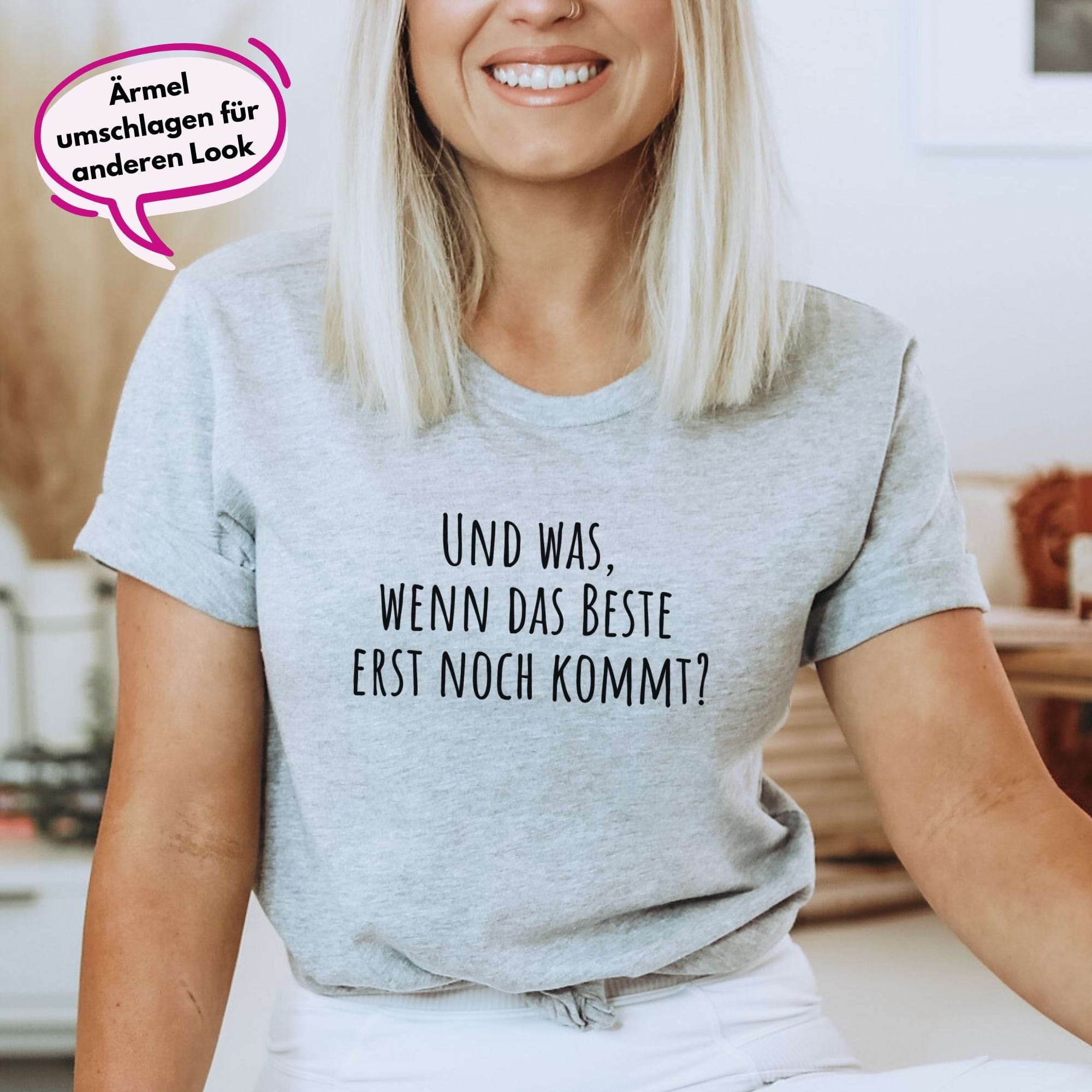 moteevation Das Beste - Bio Unisex T-Shirt Heather Grey / XS