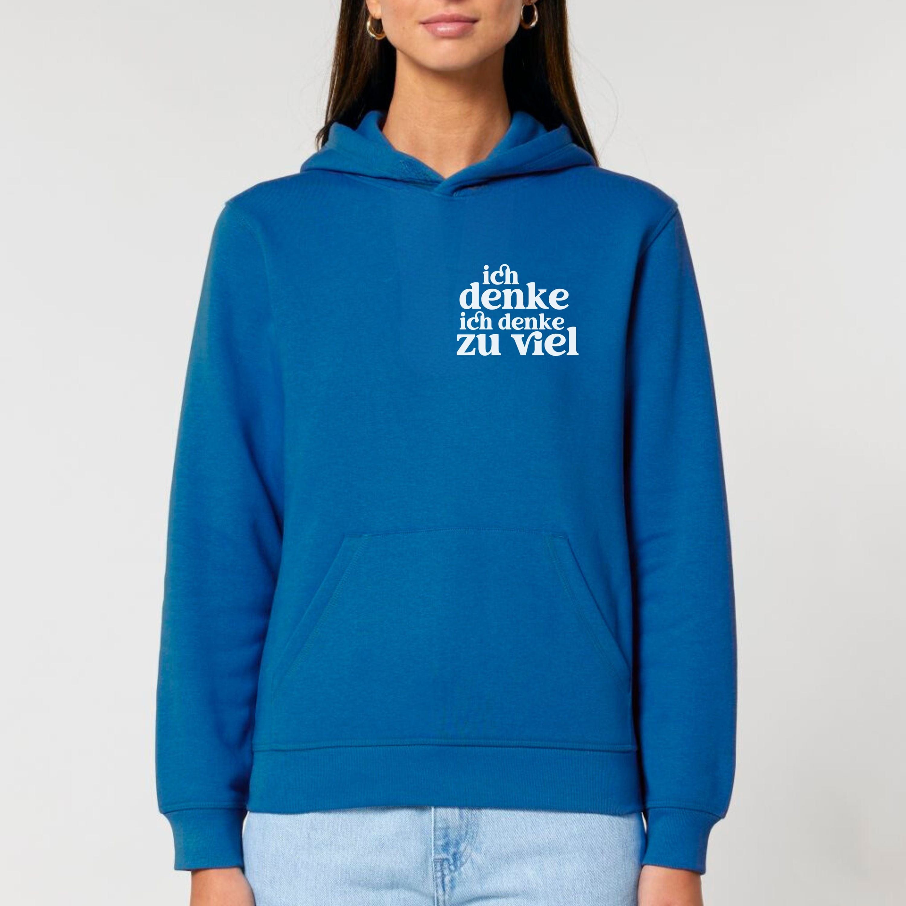 moteevation Ich denke ich denke zu viel - Bio Unisex Hoodie Royal Blue / XS