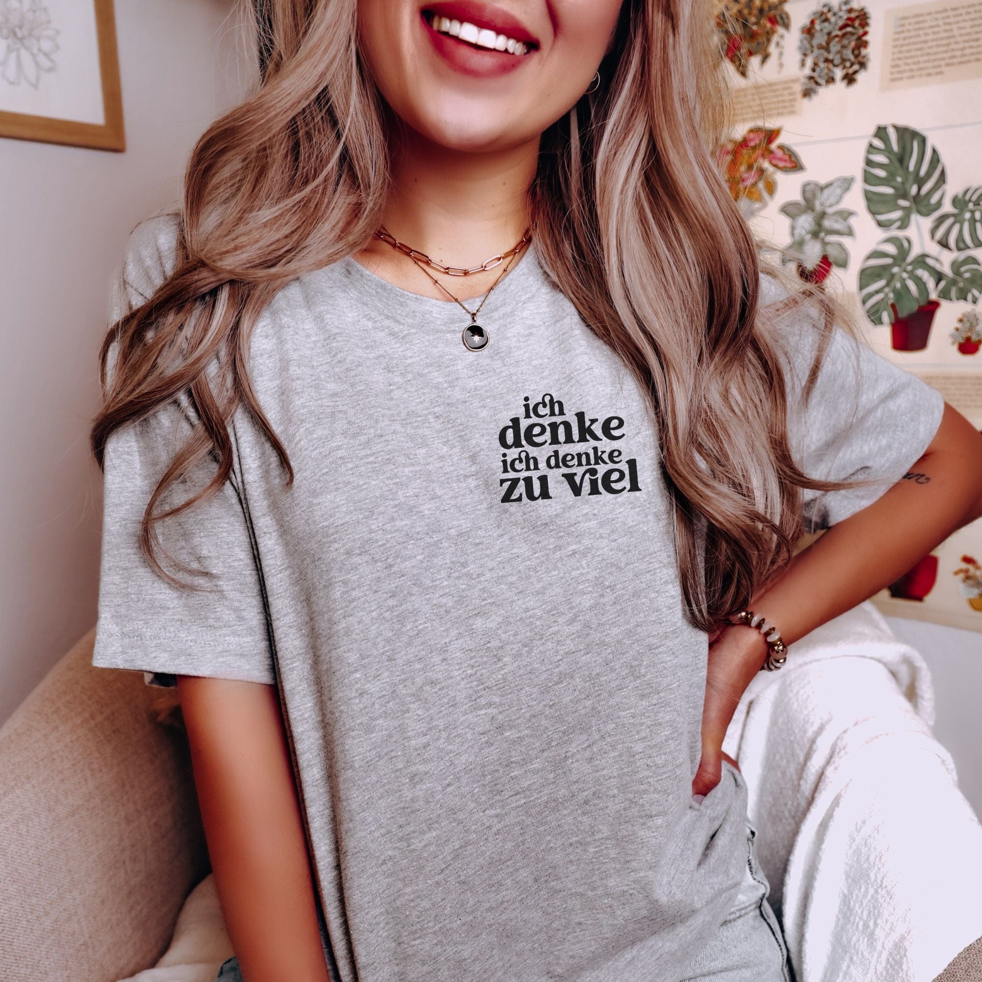 moteevation Ich denke ich denke zu viel - Bio Unisex T-Shirt