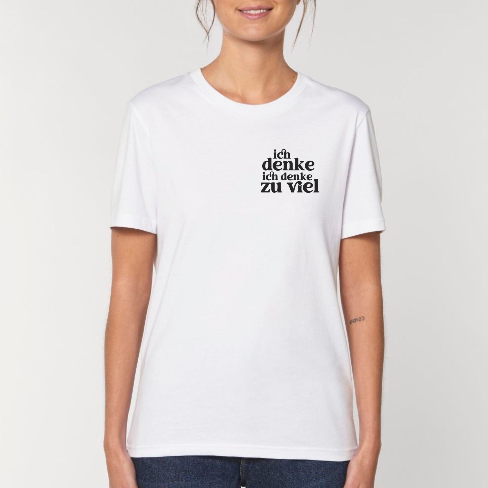 moteevation Ich denke ich denke zu viel - Bio Unisex T-Shirt