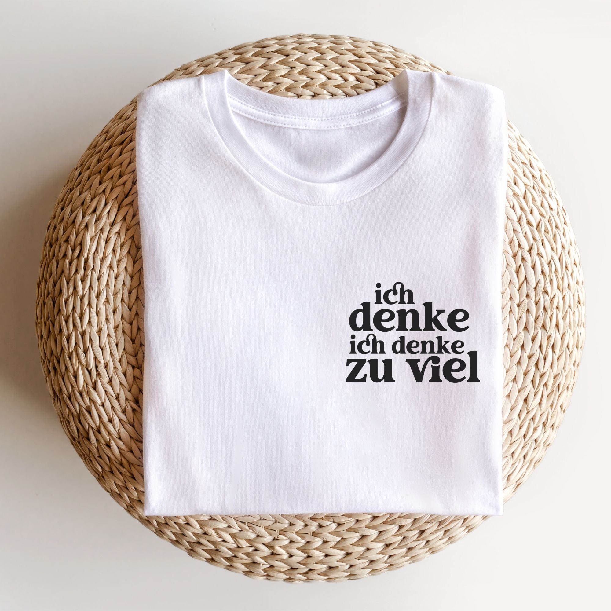 moteevation Ich denke ich denke zu viel - Bio Unisex T-Shirt