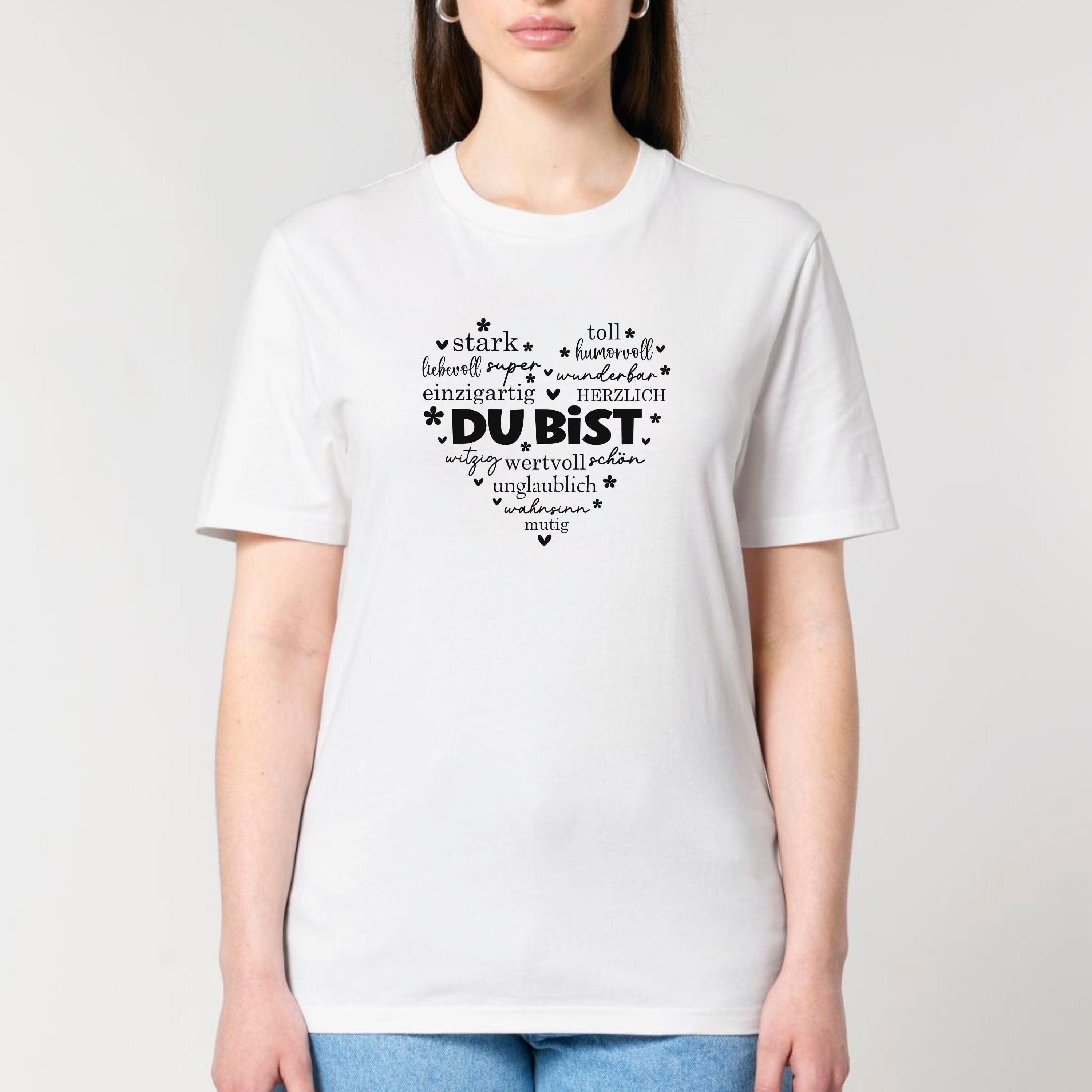 moteevation Du bist (Herz) - Bio Unisex T-Shirt