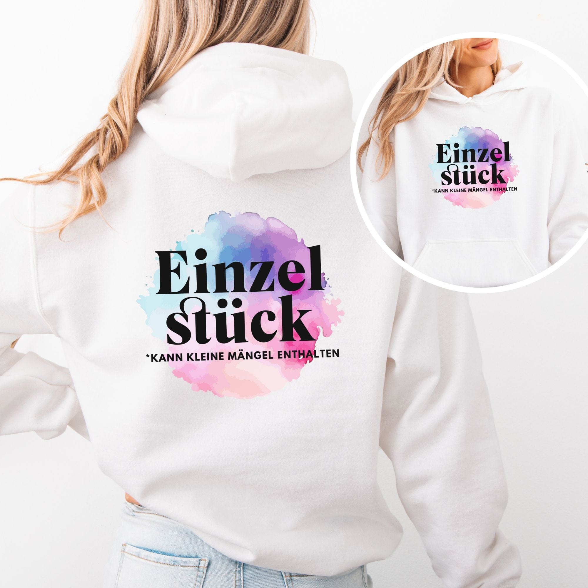 Einzelstück (Special Edition 2) - Bio Unisex Hoodie (beidseitig)
