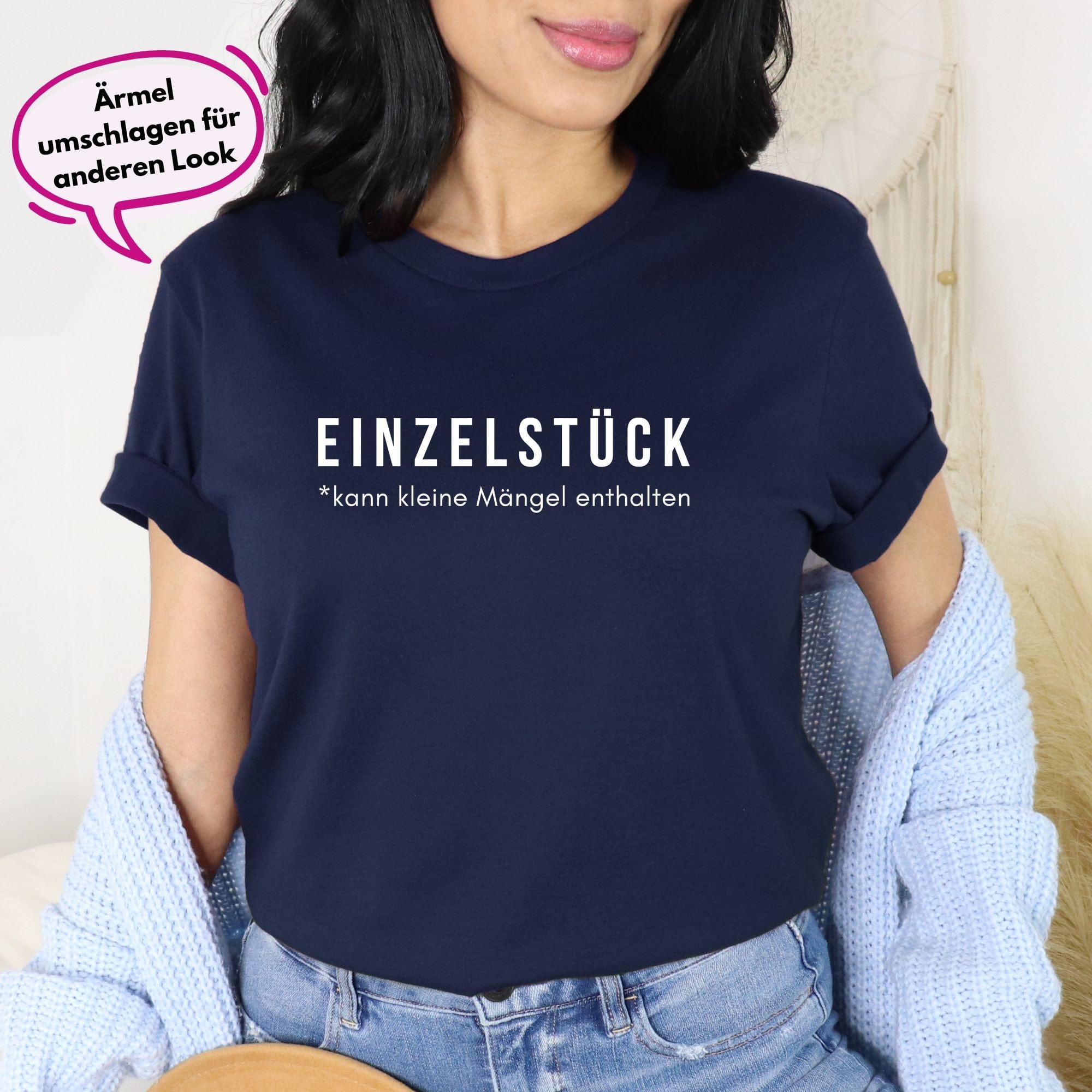 moteevation Einzelstück - Bio Unisex T-Shirt French Navy / XS