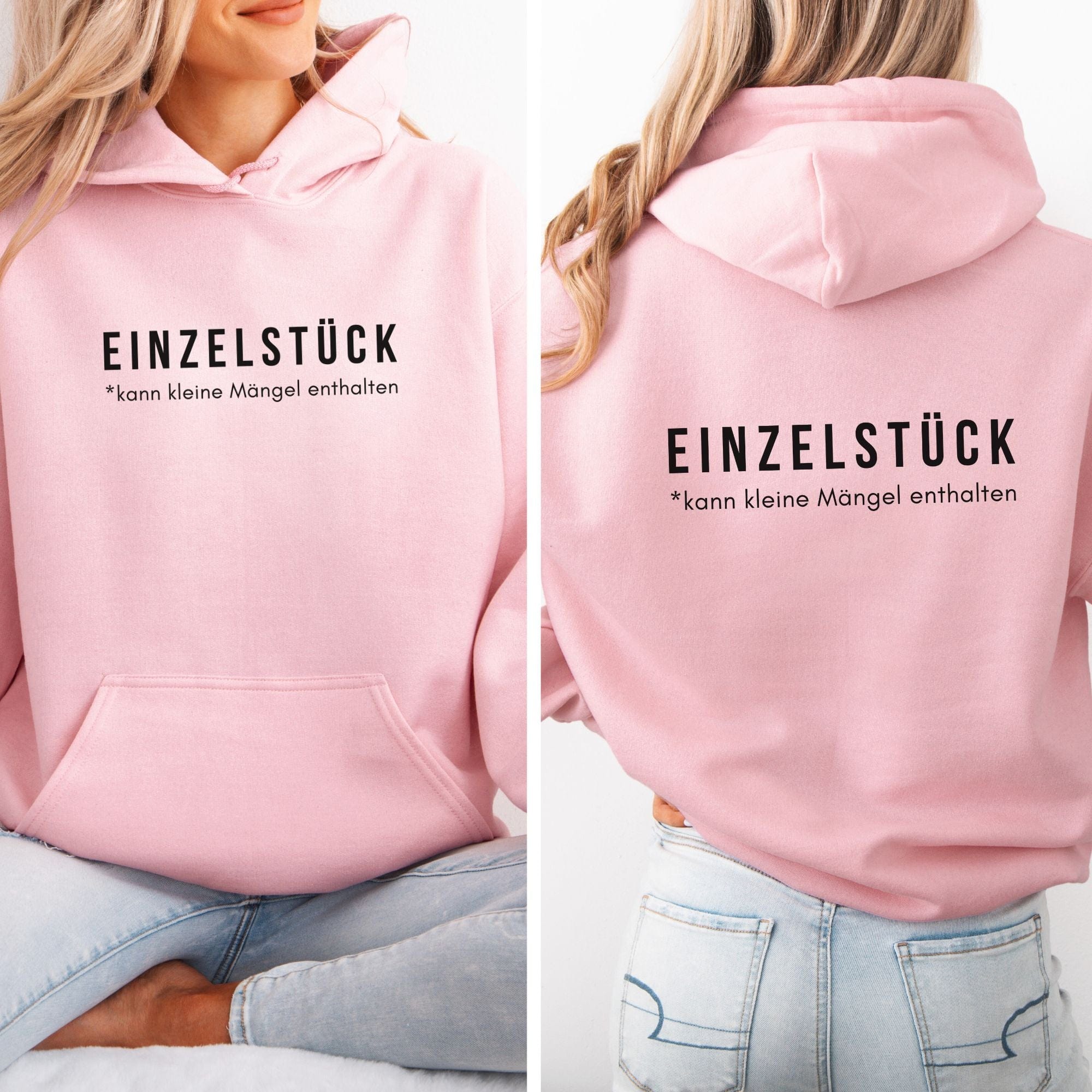 Einzelstück - Bio Unisex Hoodie (beidseitig)