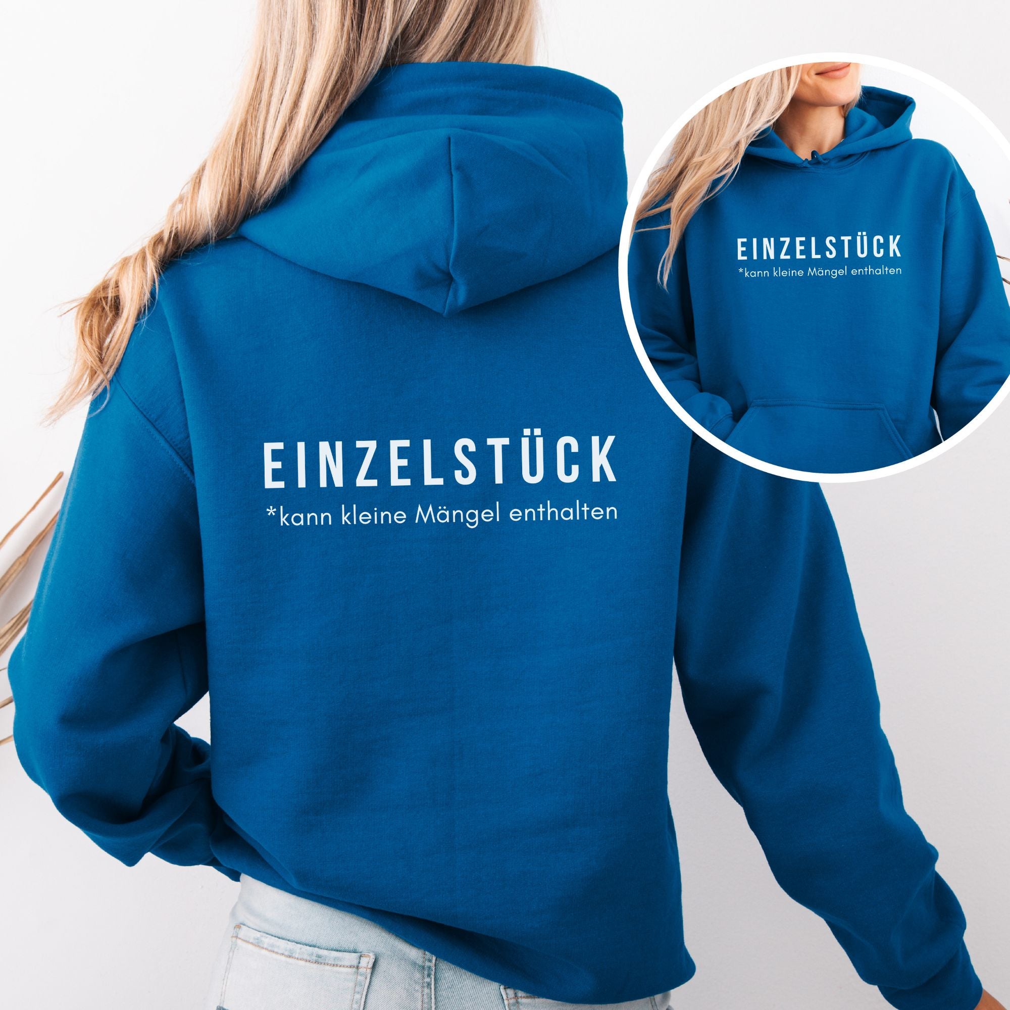 Einzelstück - Bio Unisex Hoodie (beidseitig)