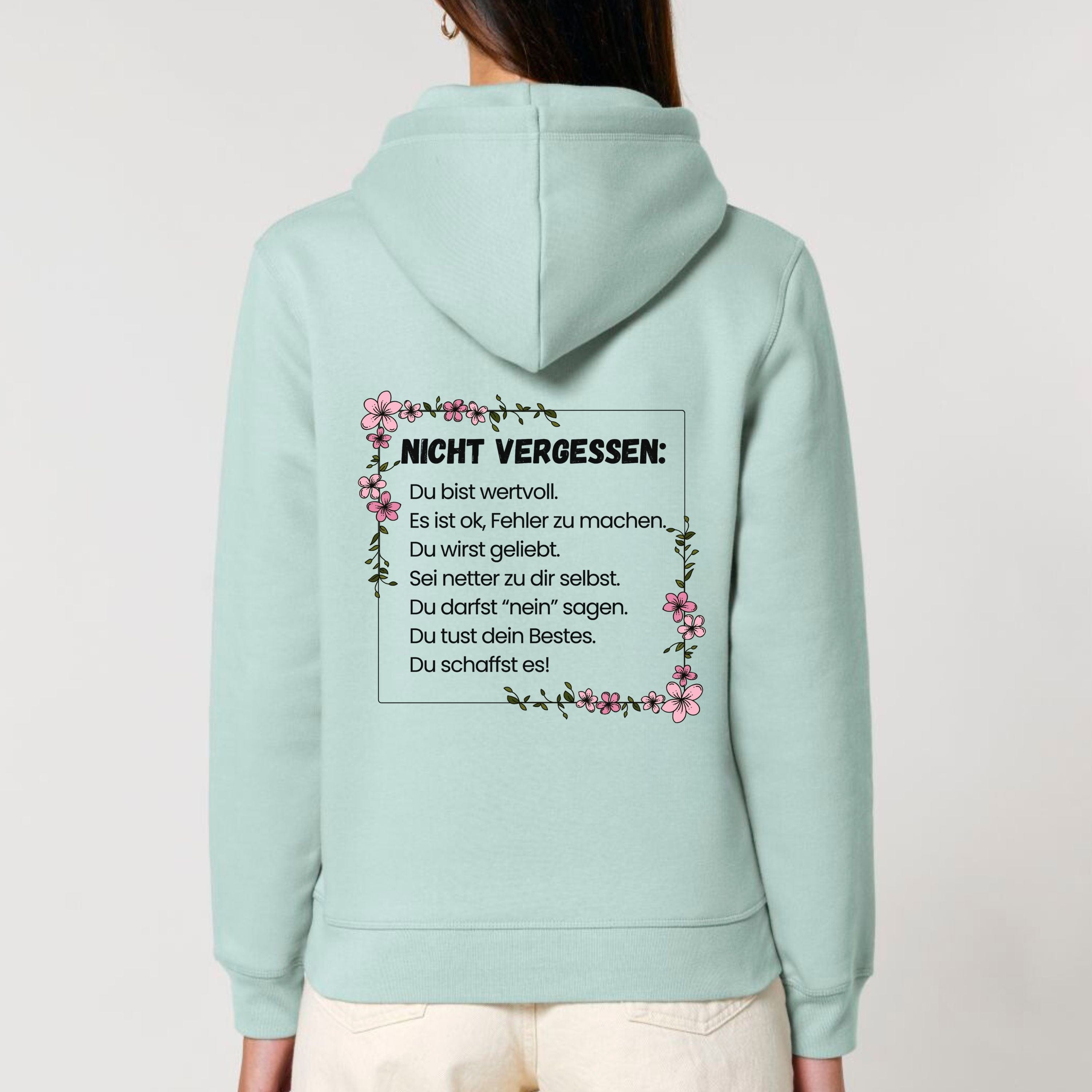 moteevation Erinnerung - Bio Unisex Hoodie Caribbean Blue / XS