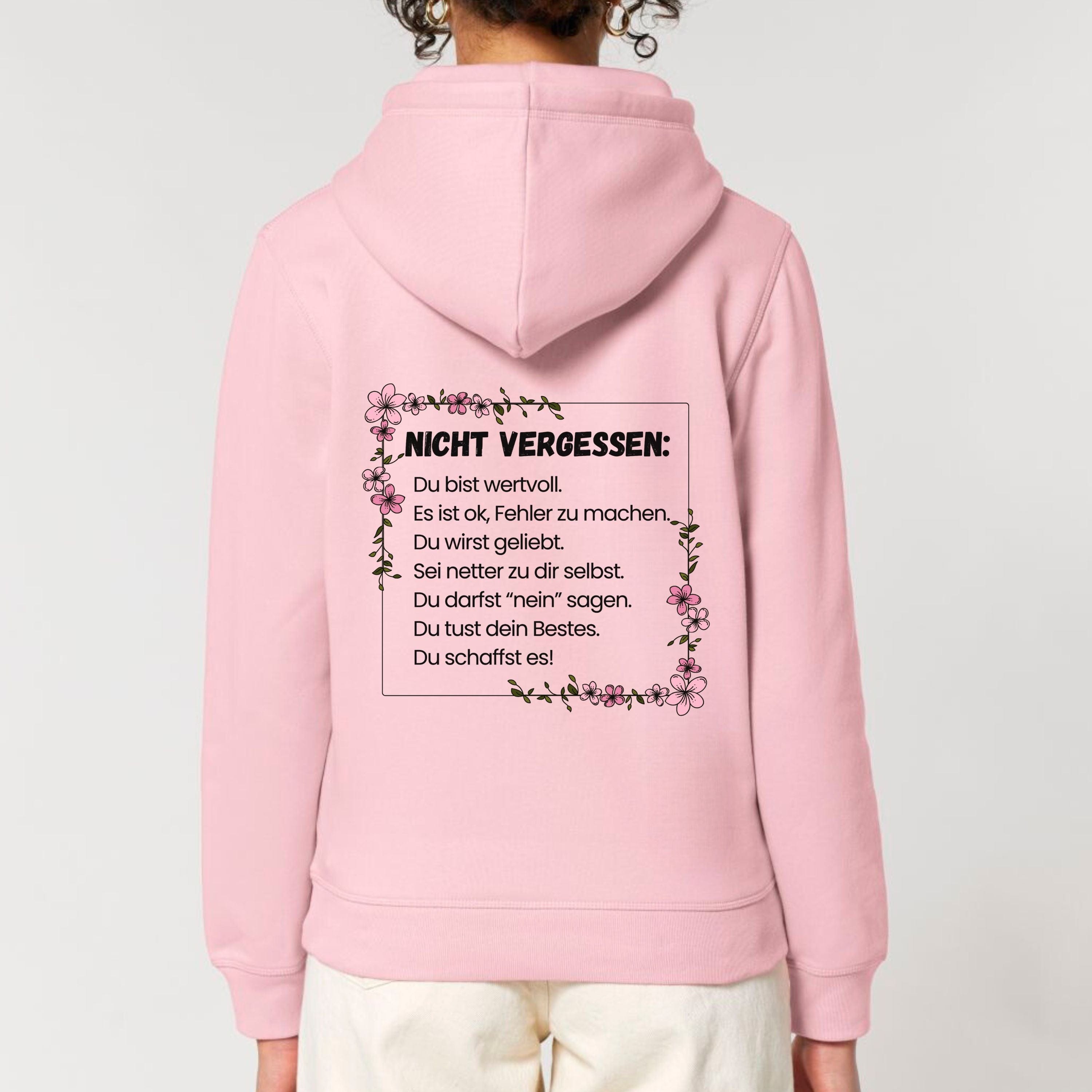 moteevation Erinnerung - Bio Unisex Hoodie Cotton Pink / XS
