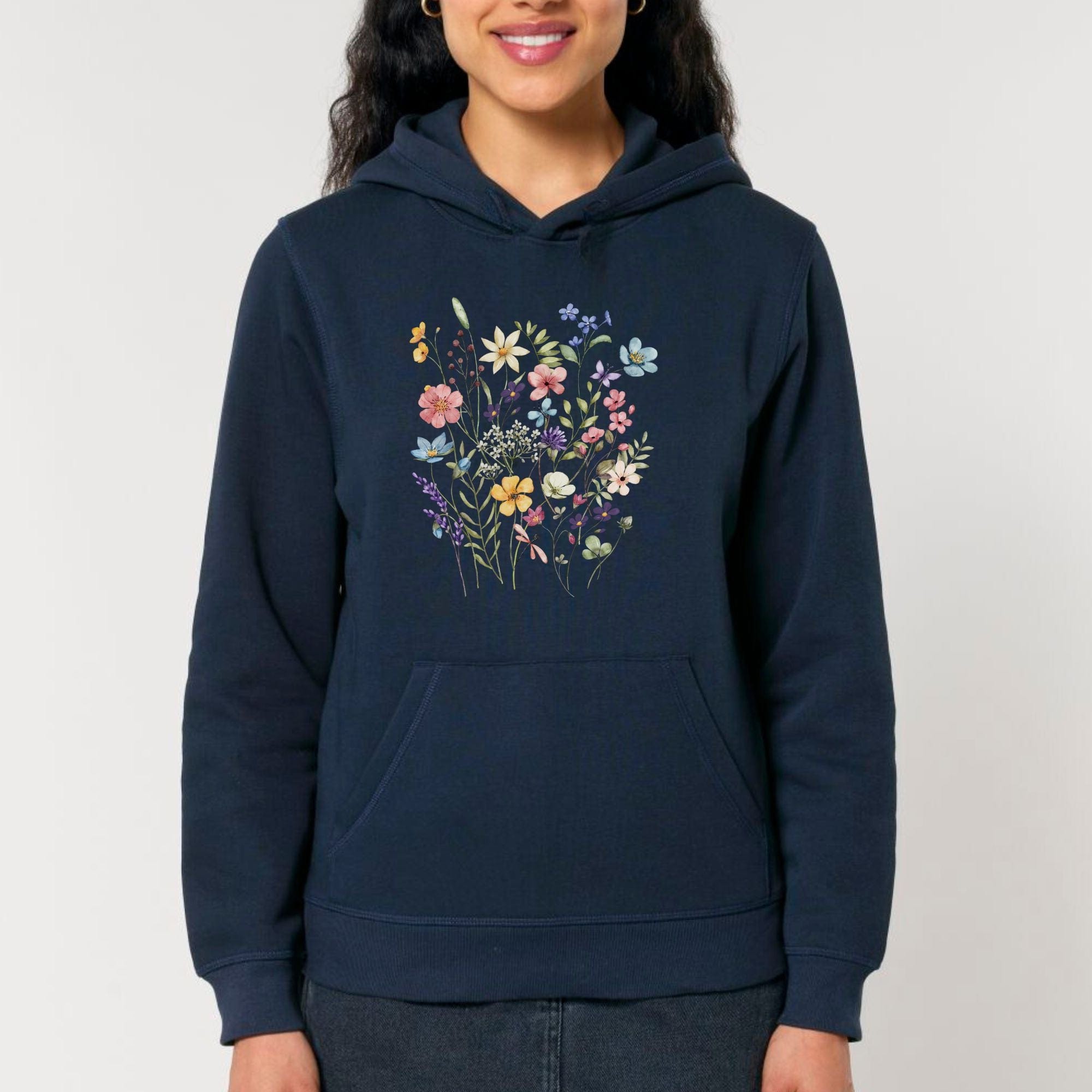 moteevation Flowers - Bio Unisex Hoodie French Navy / XS