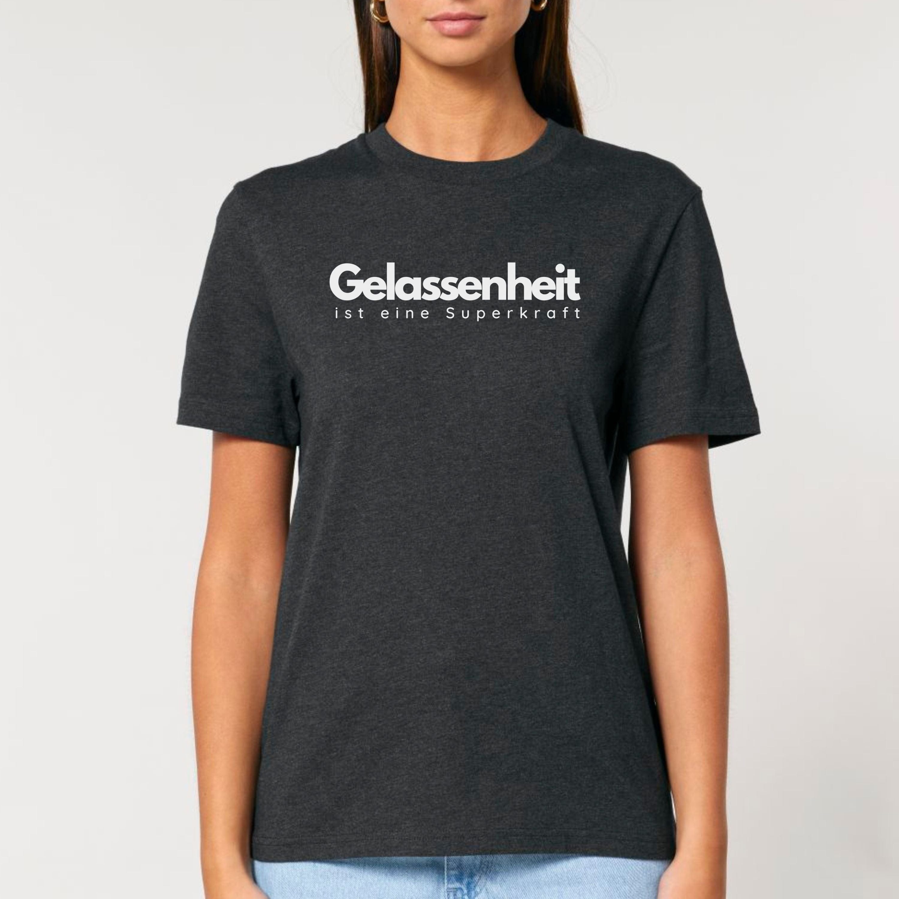 moteevation Gelassenheit - Bio Unisex T-Shirt Dark Heather Grey / XS