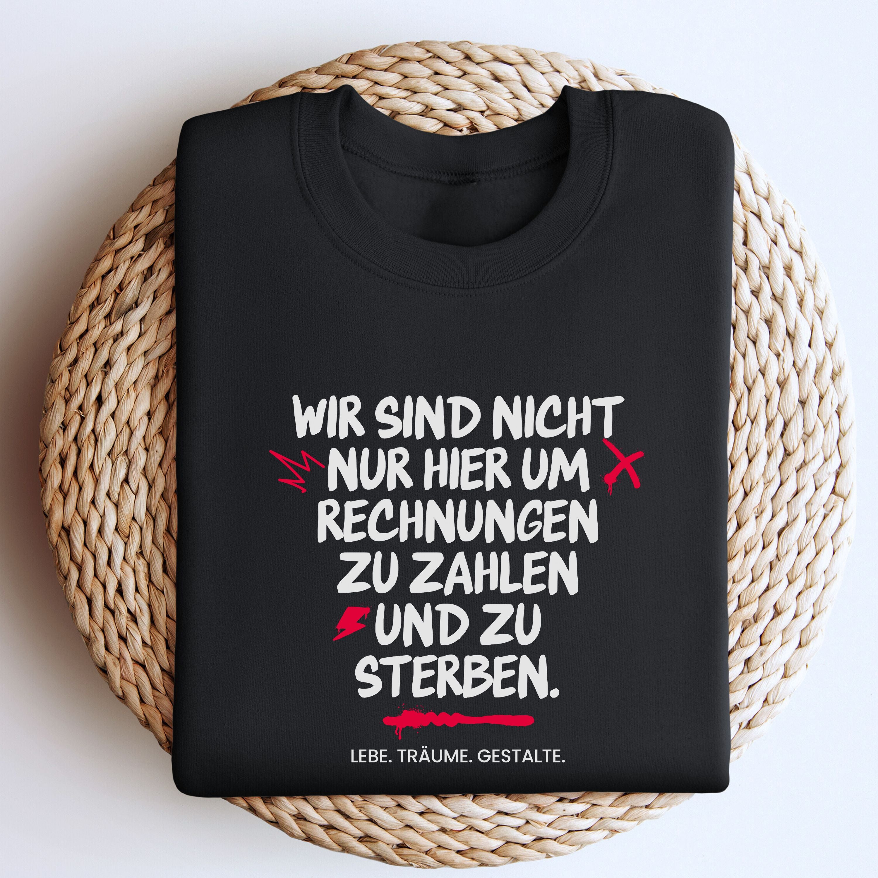 Hier für mehr - Bio Unisex Sweatshirt