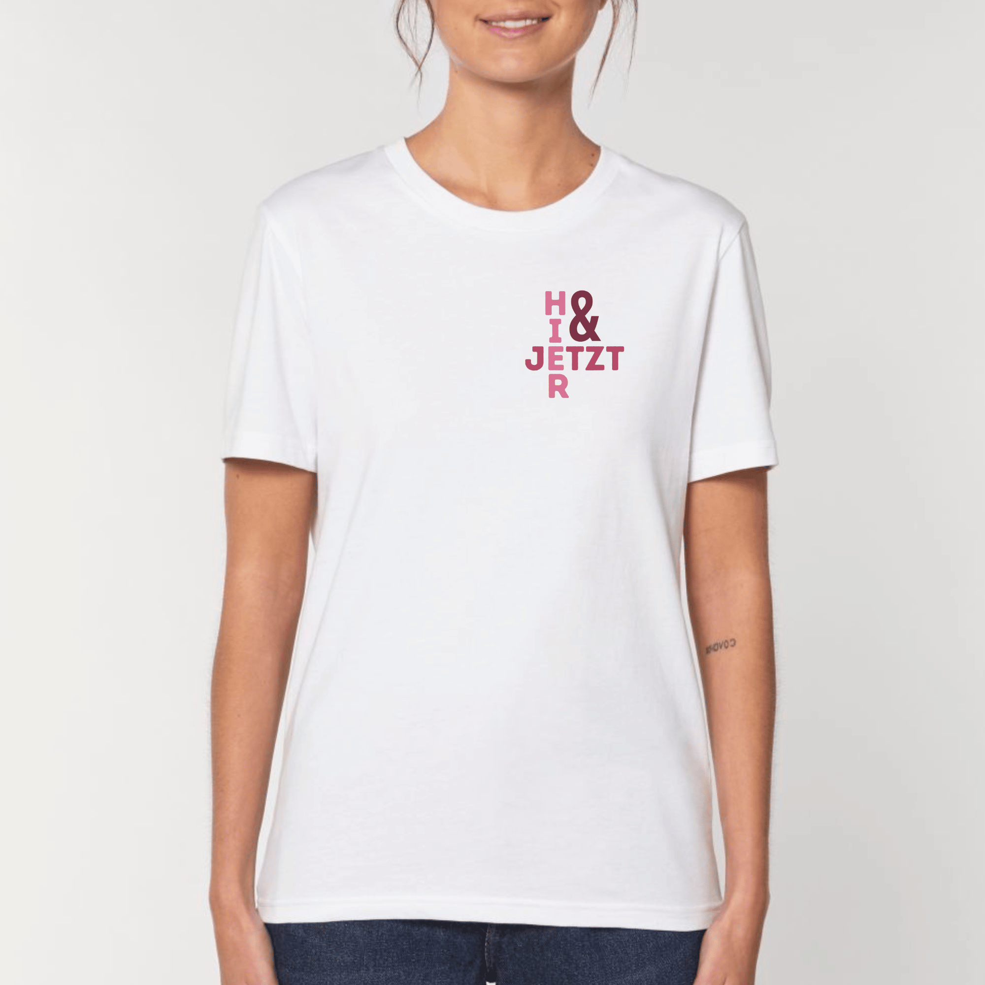 moteevation Hier & jetzt - Bio Unisex T-Shirt