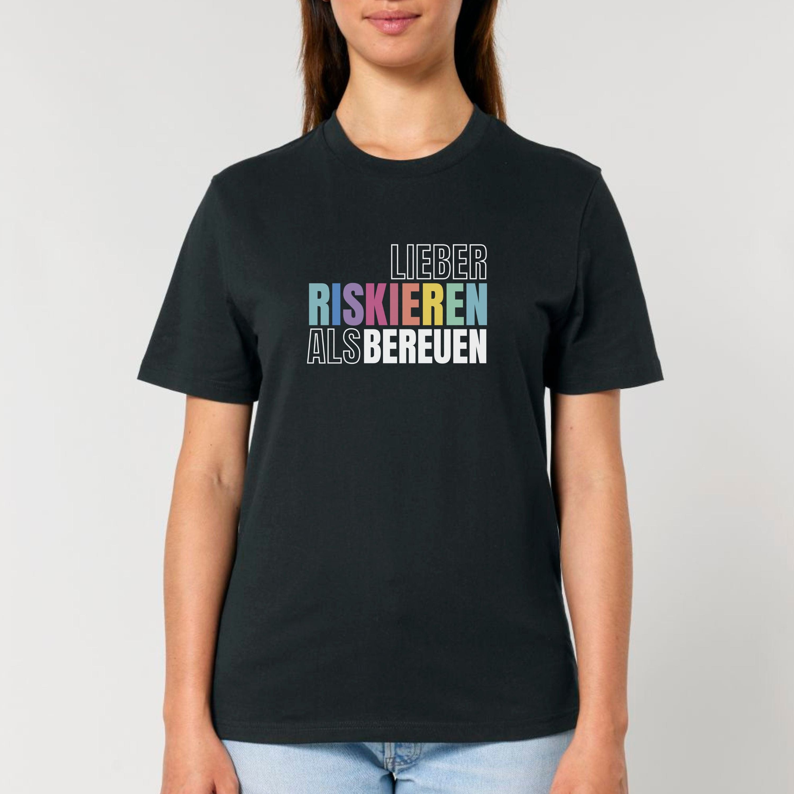 moteevation Lieber riskieren als bereuen - Bio Unisex T-Shirt