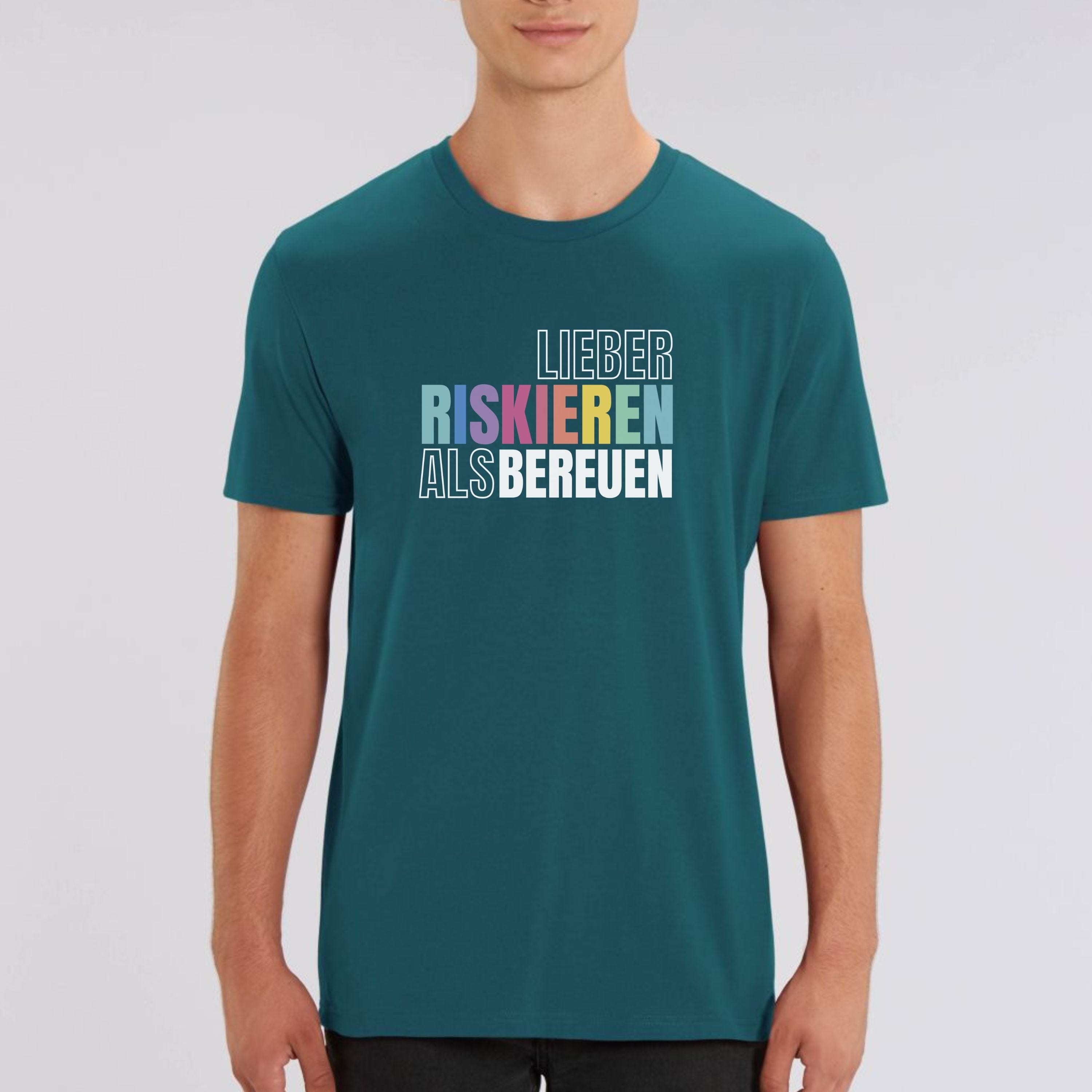 moteevation Lieber riskieren als bereuen - Bio Unisex T-Shirt Stargazer / XS