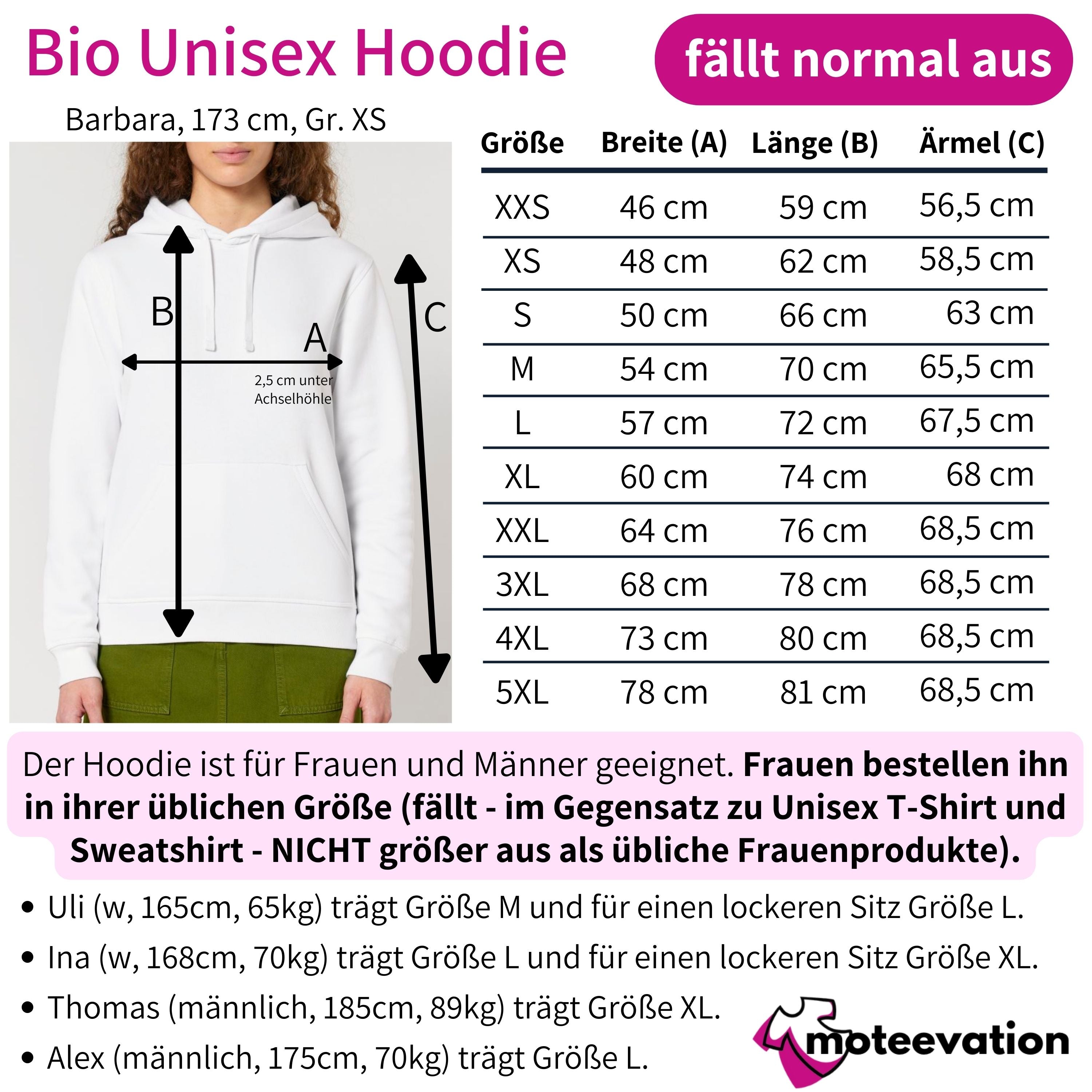 Normal? Nein danke, ich will Magie - Bio Unisex Hoodie