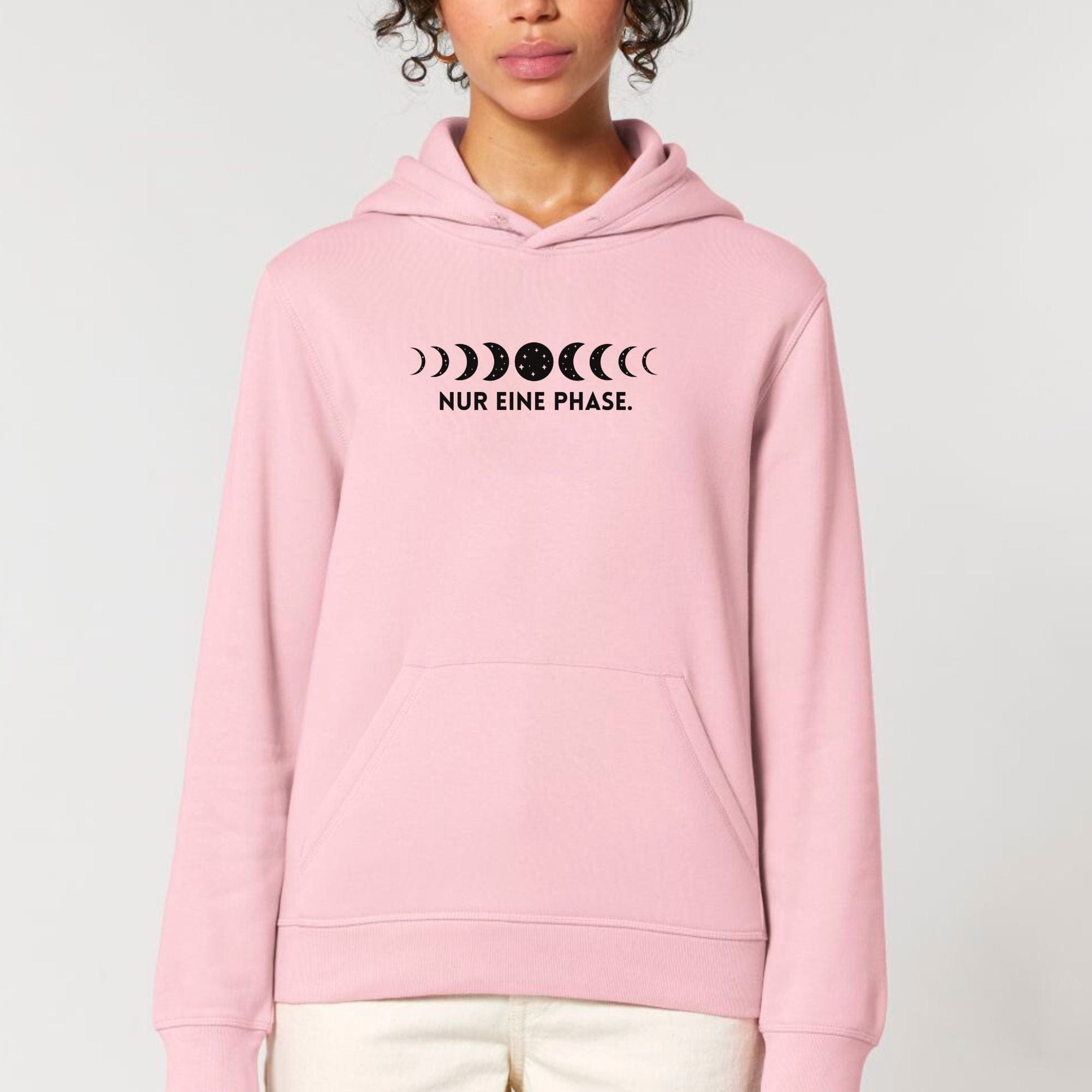 moteevation Nur eine Phase - Bio Unisex Hoodie Cotton Pink / XS