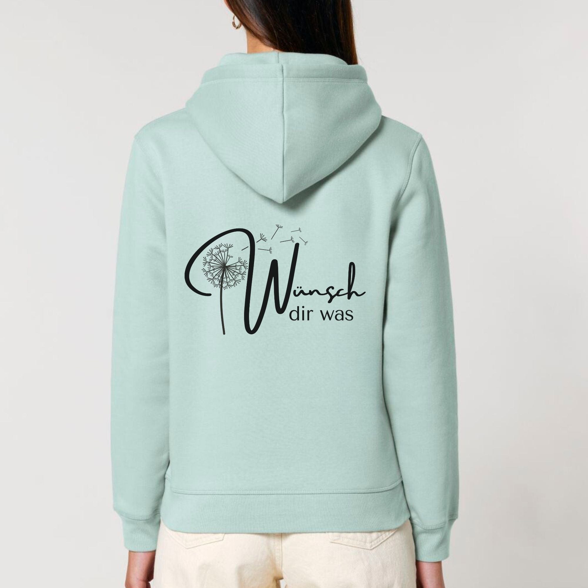 moteevation Wünsch dir was - Bio Unisex Hoodie Caribbean Blue / S