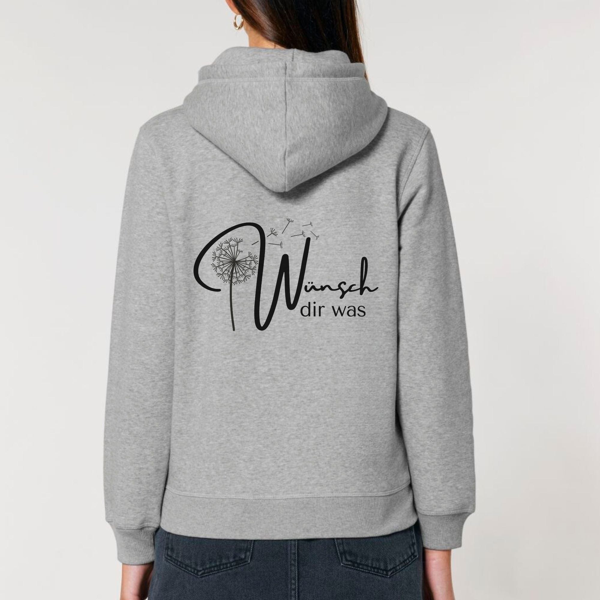 moteevation Wünsch dir was - Bio Unisex Hoodie Heather Grey / M