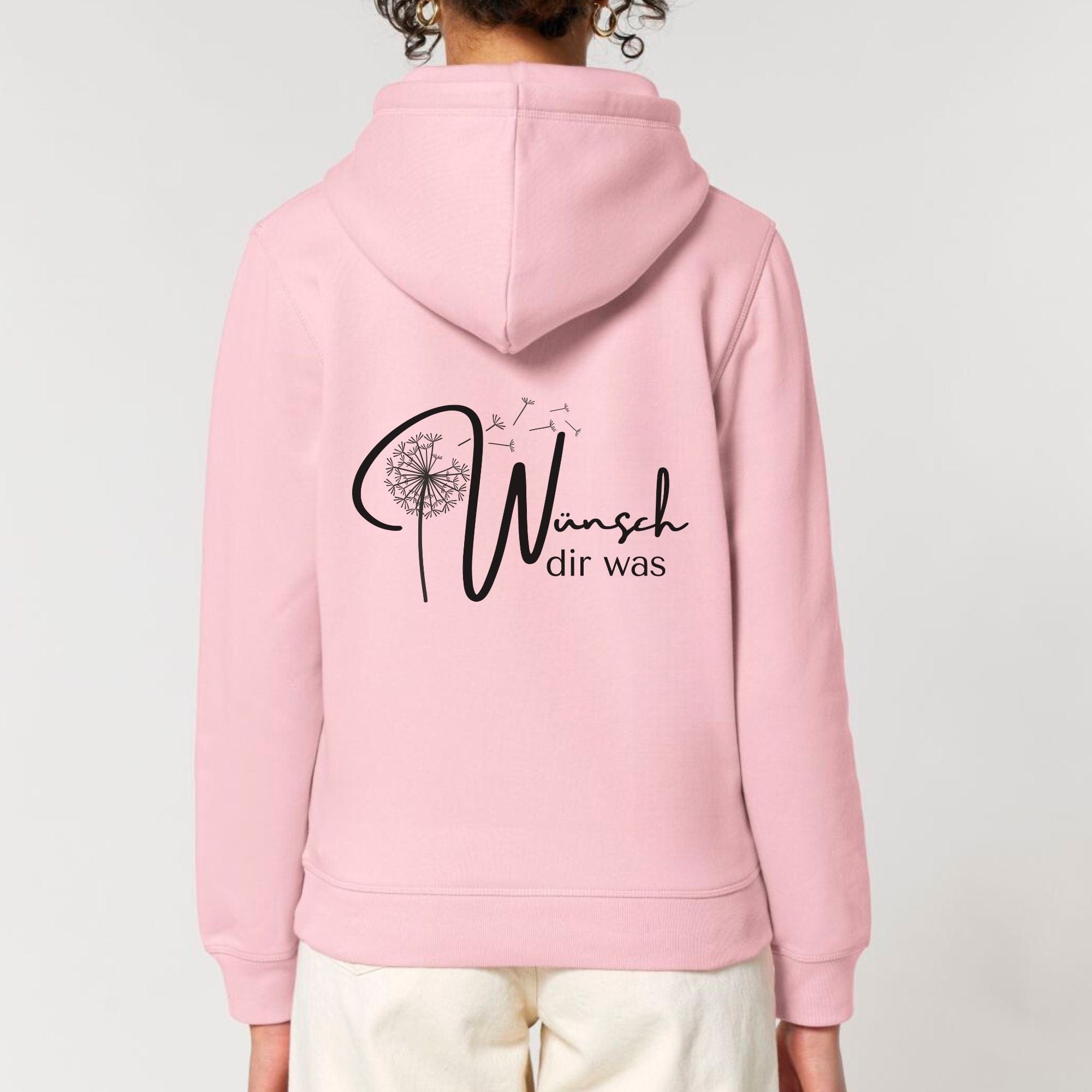 moteevation Wünsch dir was - Bio Unisex Hoodie Cotton Pink / XS