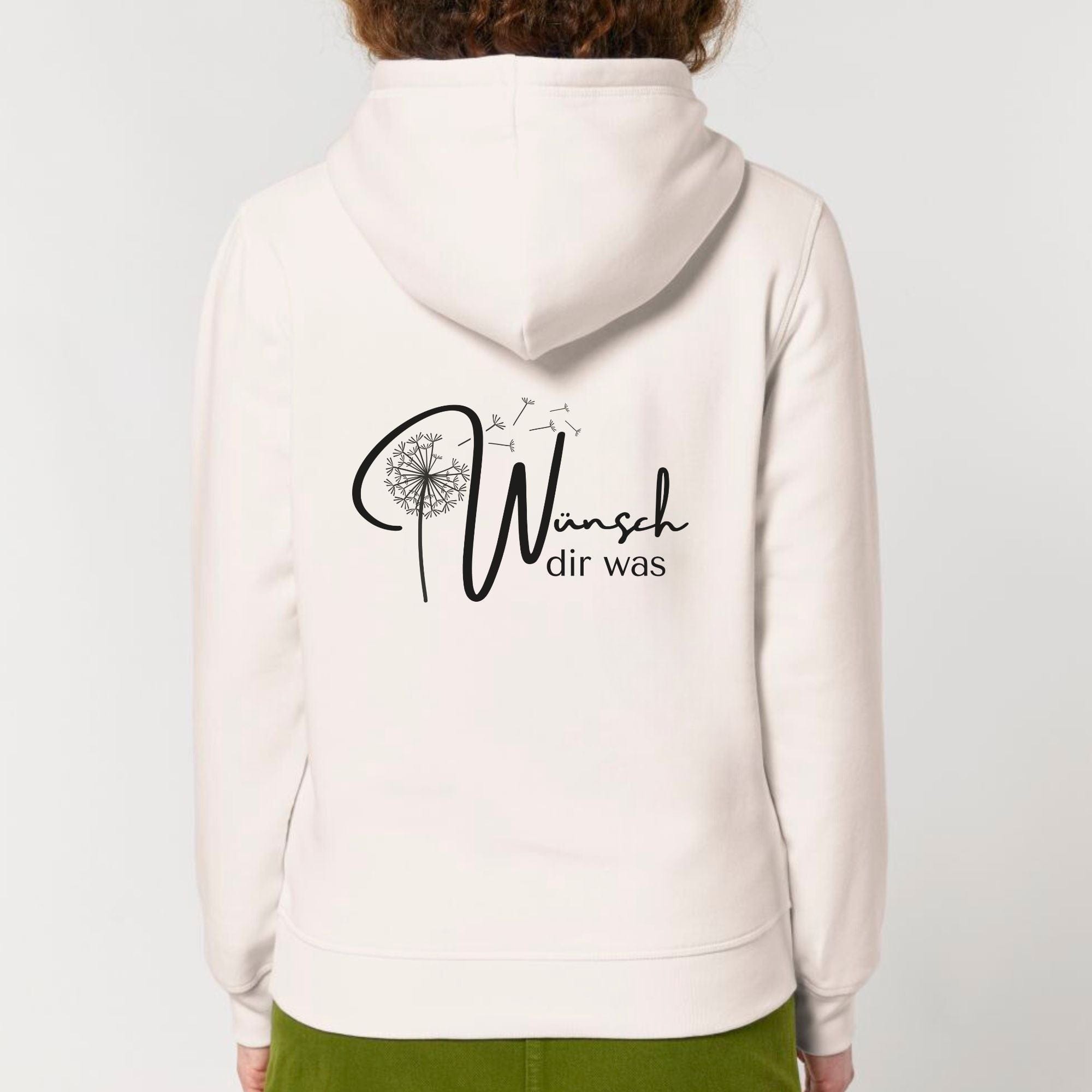 moteevation Wünsch dir was - Bio Unisex Hoodie Vintage White / 3XL