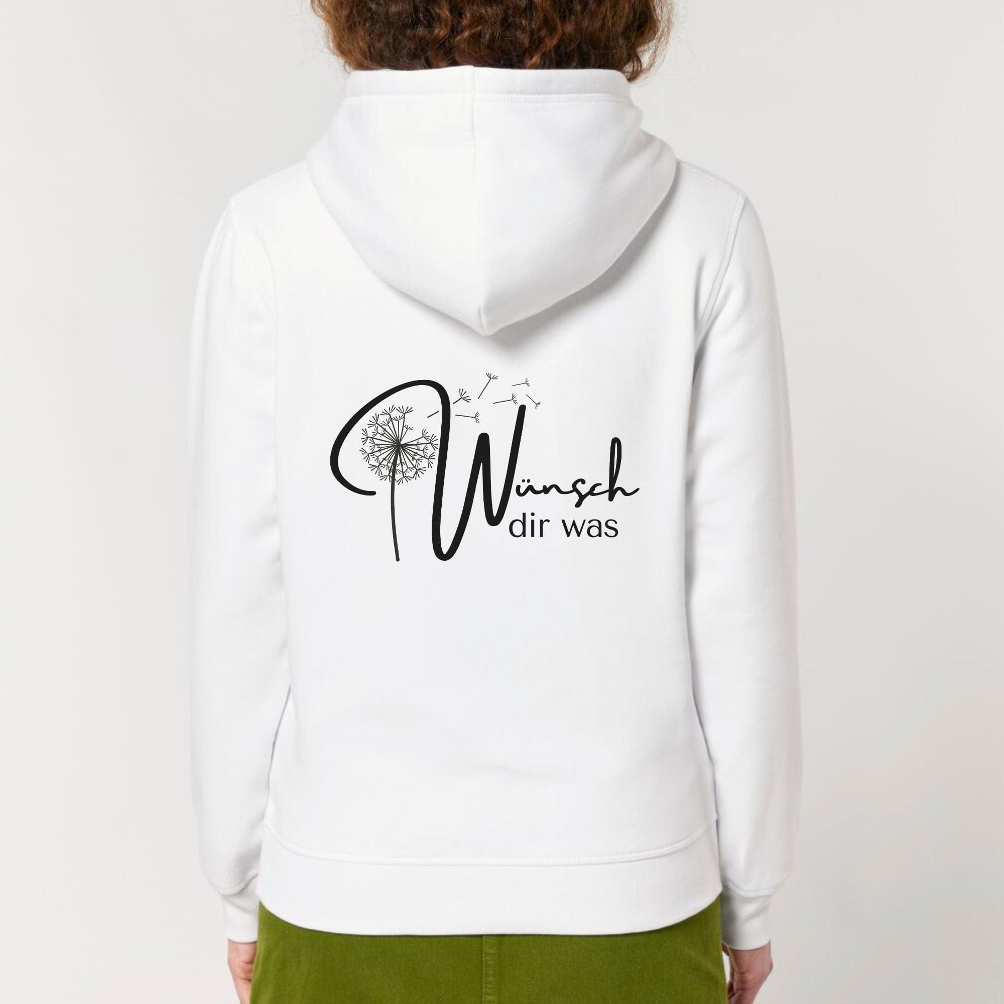 moteevation Wünsch dir was - Bio Unisex Hoodie White / XS