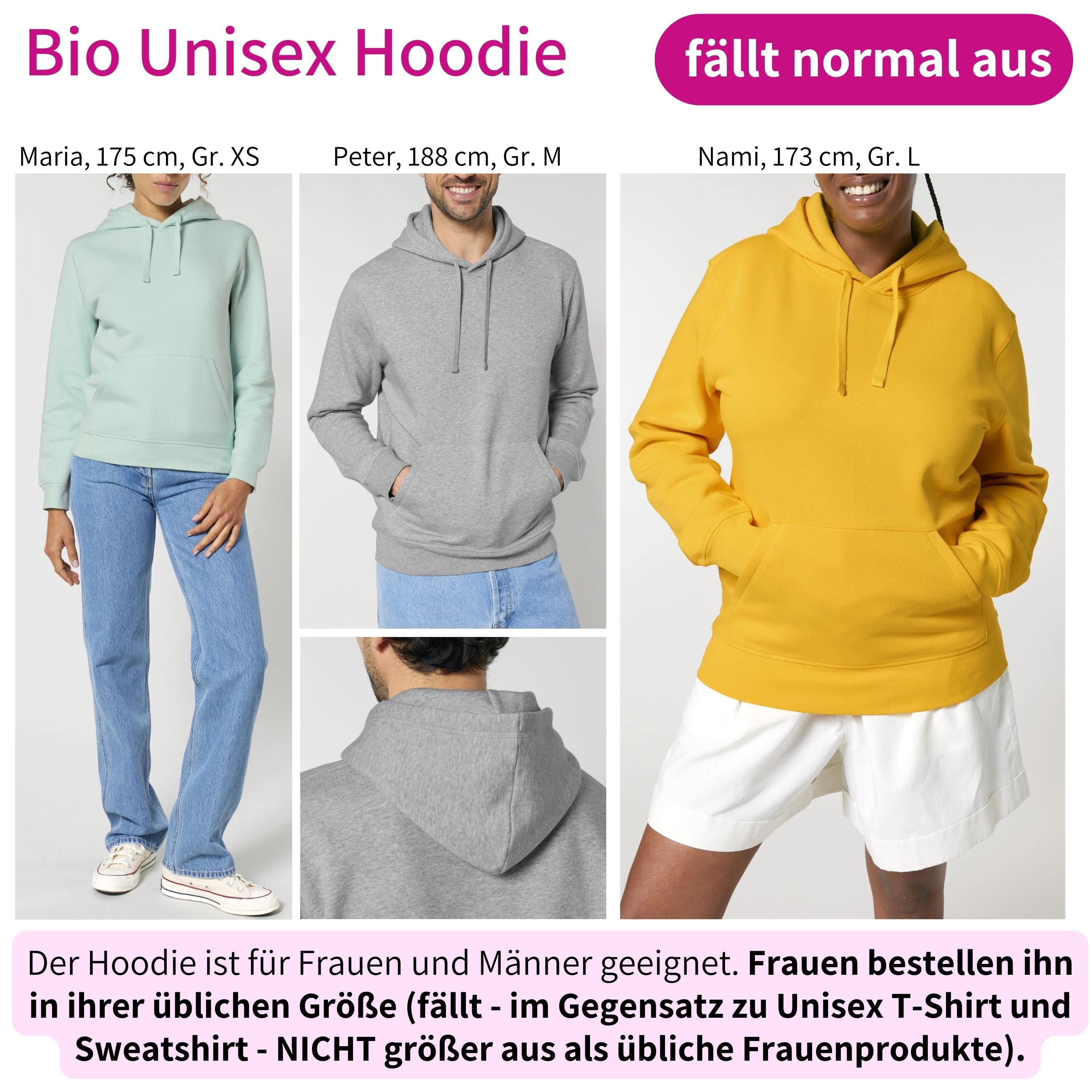 moteevation  Du bist nicht zu alt - Bio Unisex Hoodie