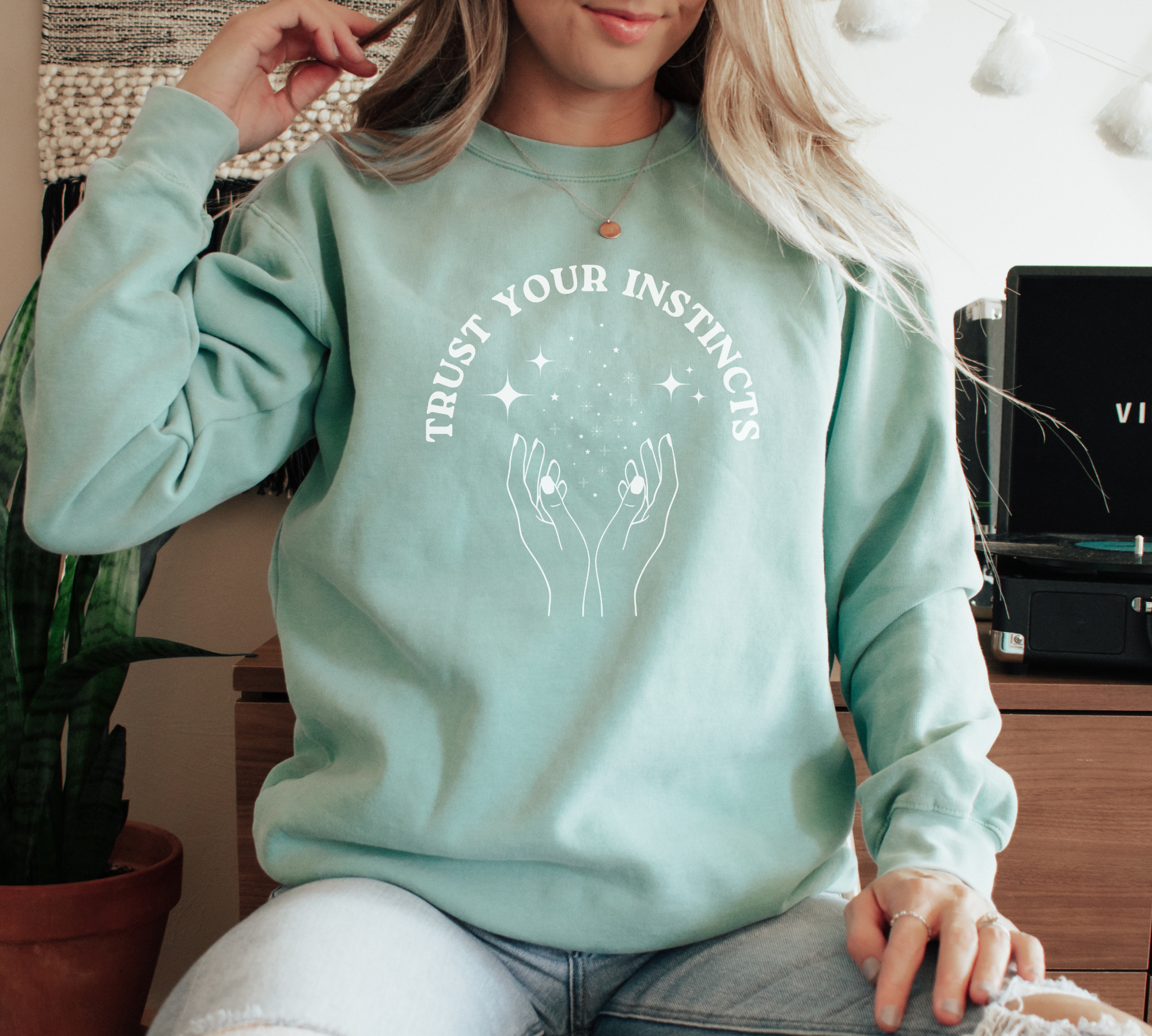 Trust your instincts - Bio Unisex Sweatshirt