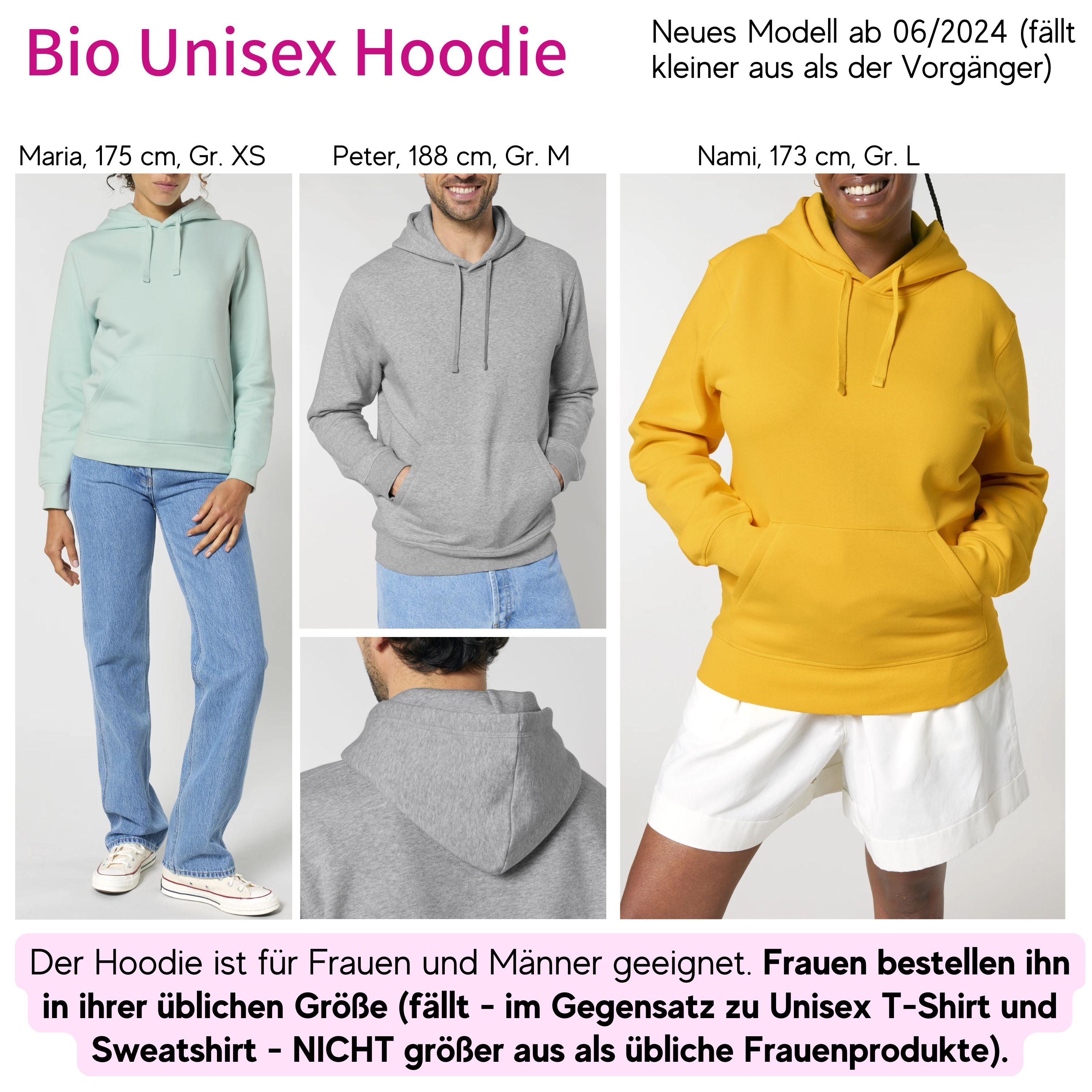 Sei nett - Bio Unisex Hoodie