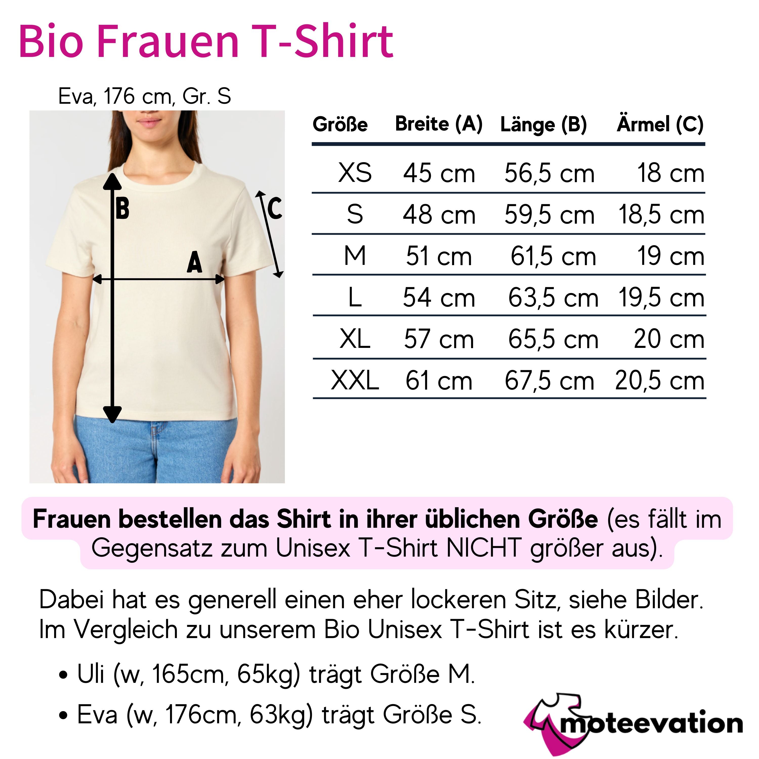 Du bist (Herz) - Bio Frauen T-Shirt