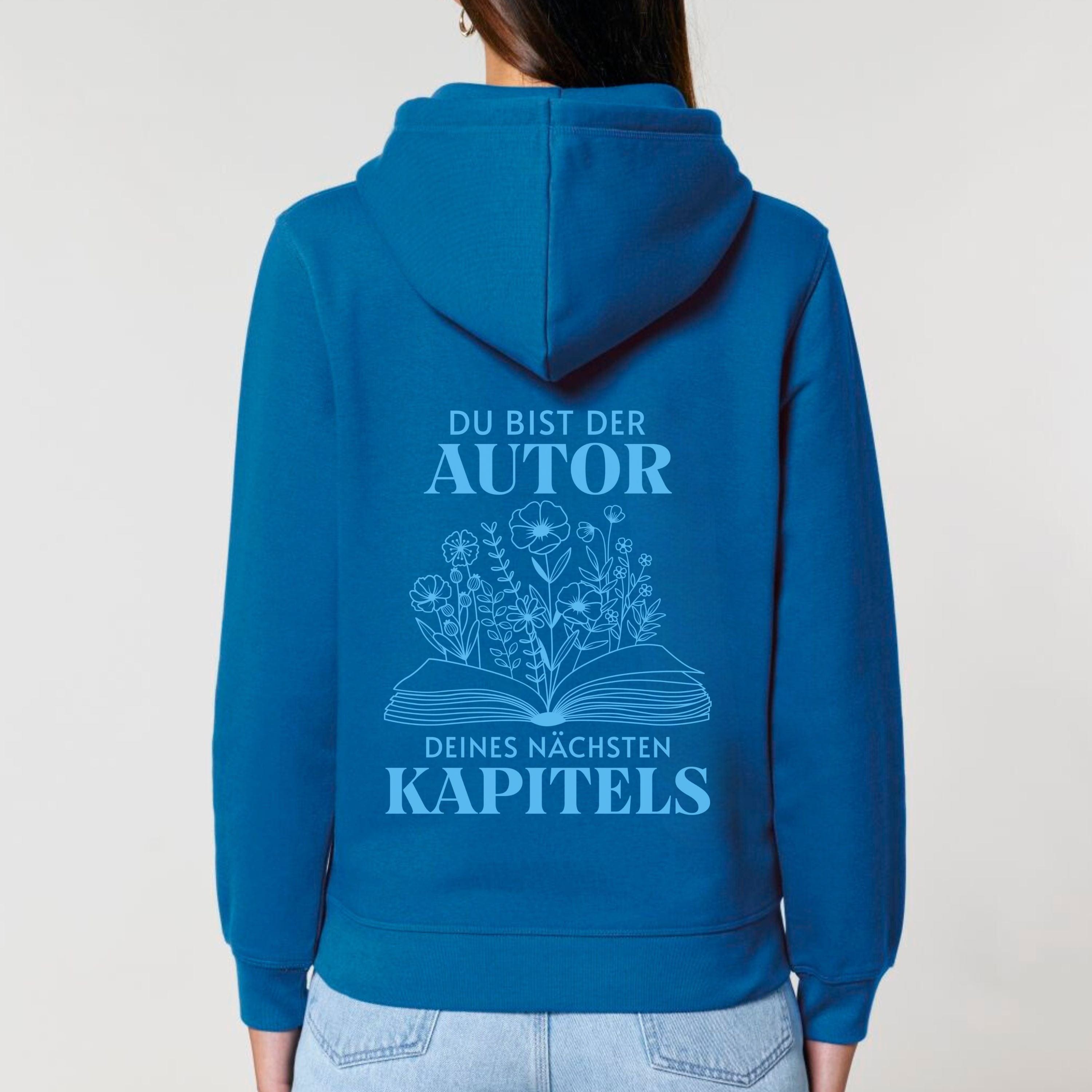 moteevation  Du bist der Autor deines nächsten Kapitels - Bio Unisex Hoodie Royal Blue / XS