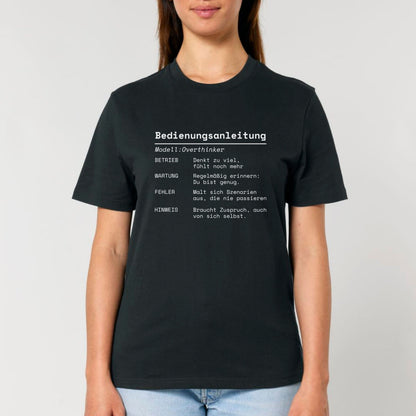 Bedienungsanleitung Overthinker - Bio Unisex T-Shirt