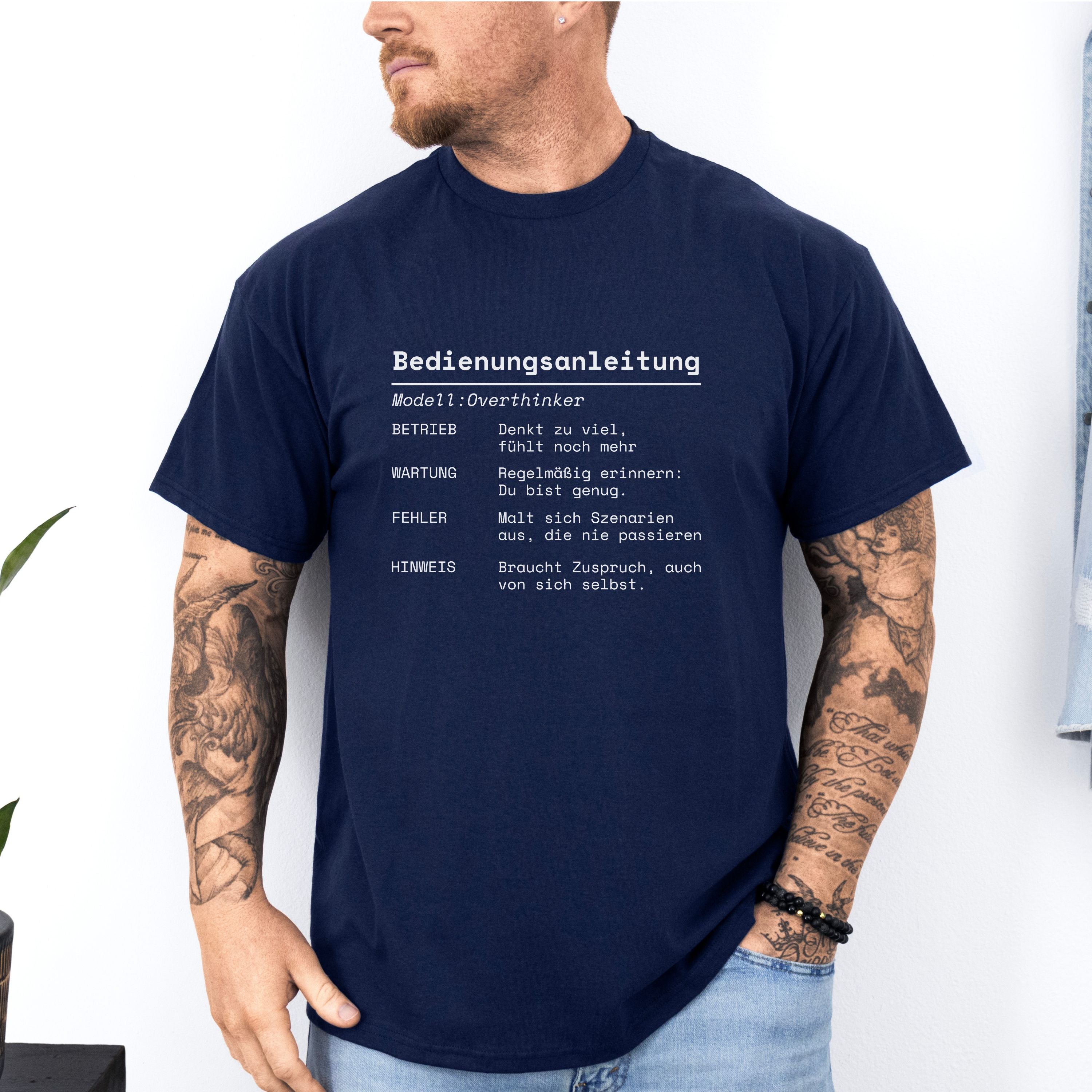 Bedienungsanleitung Overthinker - Bio Unisex T-Shirt