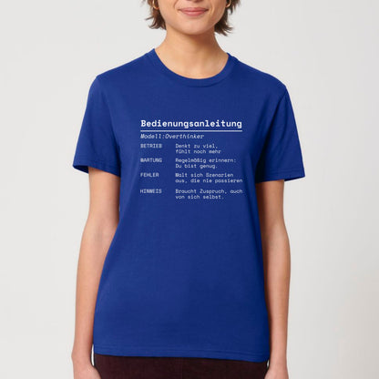 Bedienungsanleitung Overthinker - Bio Unisex T-Shirt