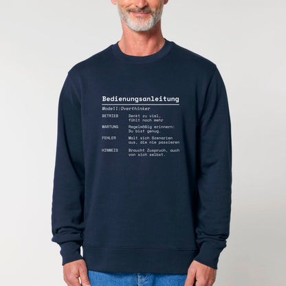 Bedienungsanleitung Overthinker - Bio Unisex Sweatshirt