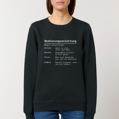 Bedienungsanleitung Overthinker - Bio Unisex Sweatshirt