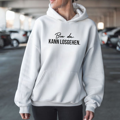 Bin da. Kann losgehen. - Bio Unisex Hoodie