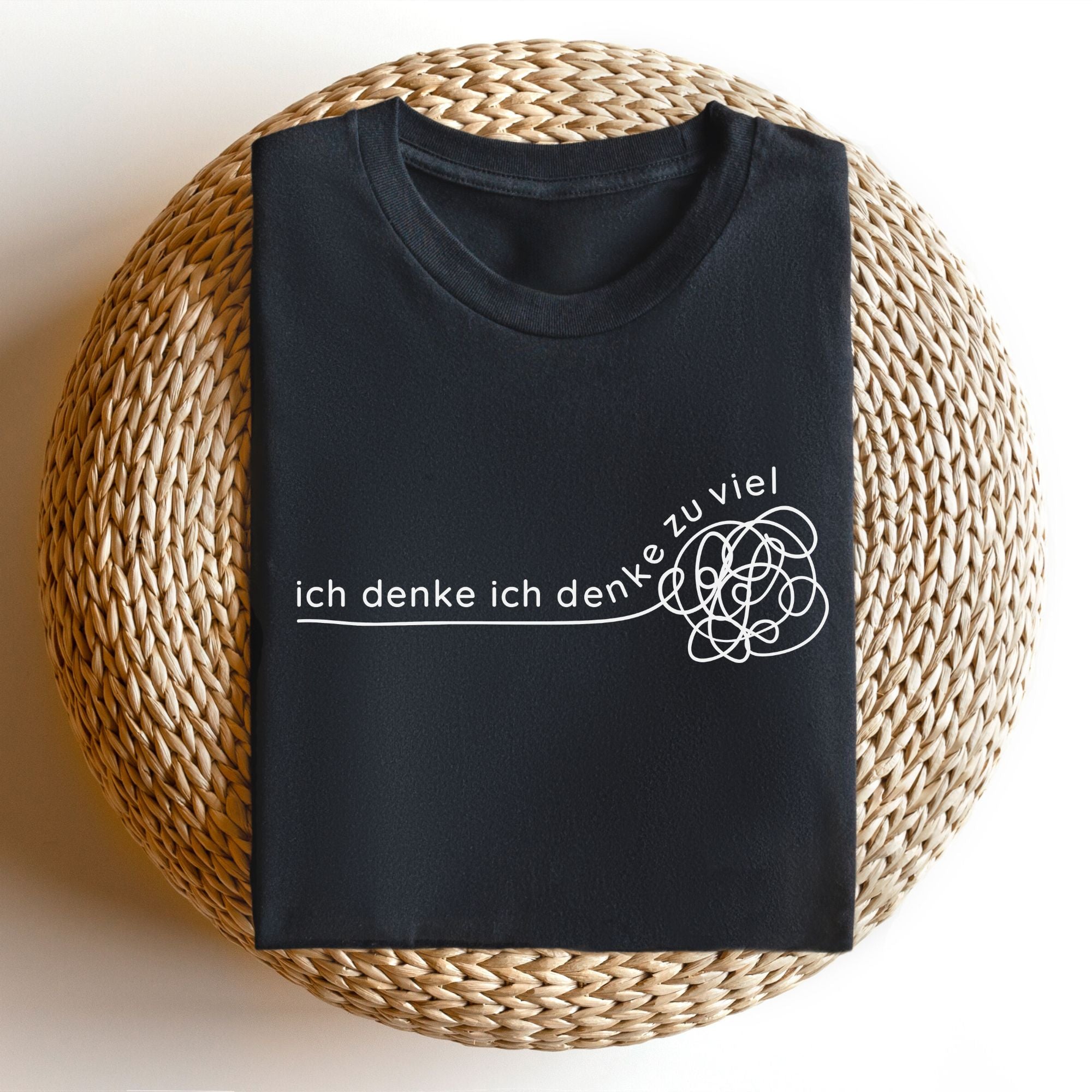 Ich denke ich denke zu viel - Bio Unisex T-Shirt