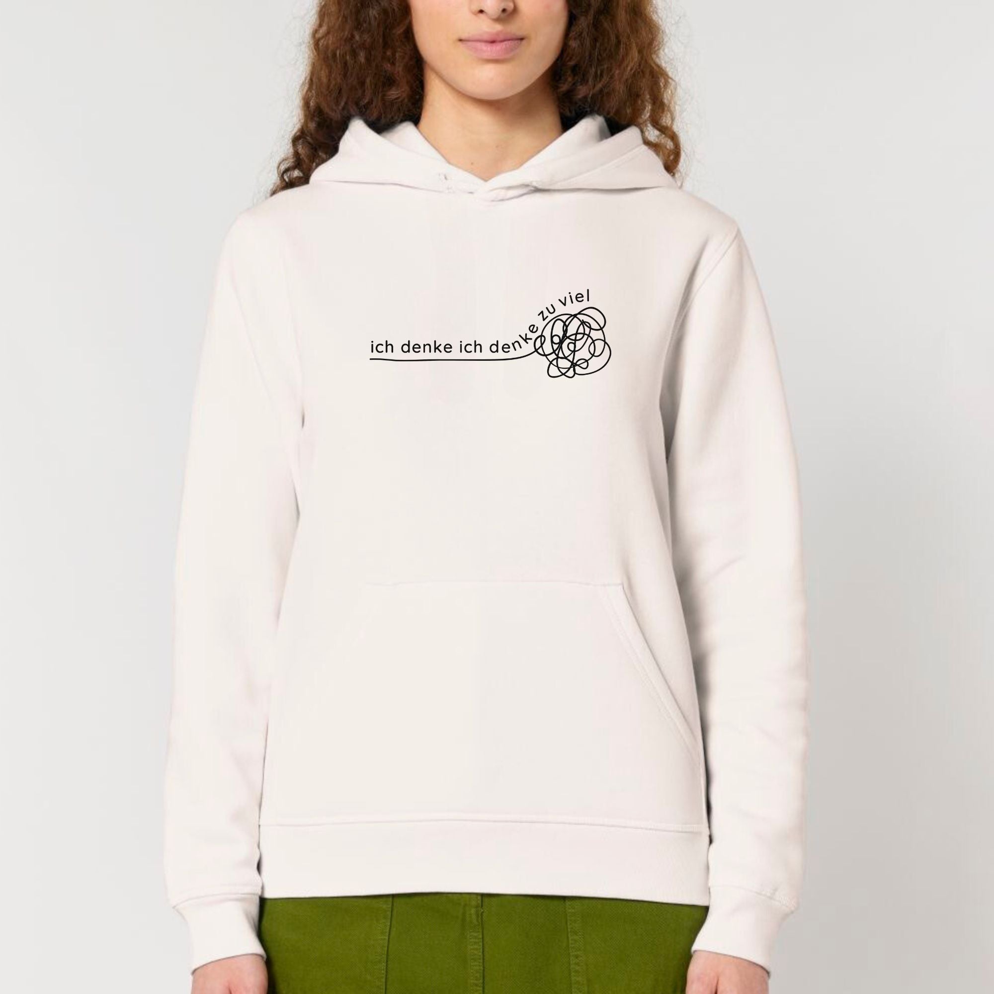 Ich denke ich denke zu viel - Bio Unisex Hoodie