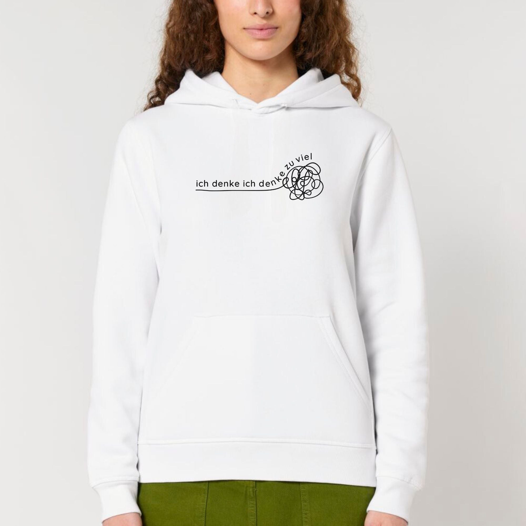 Ich denke ich denke zu viel - Bio Unisex Hoodie