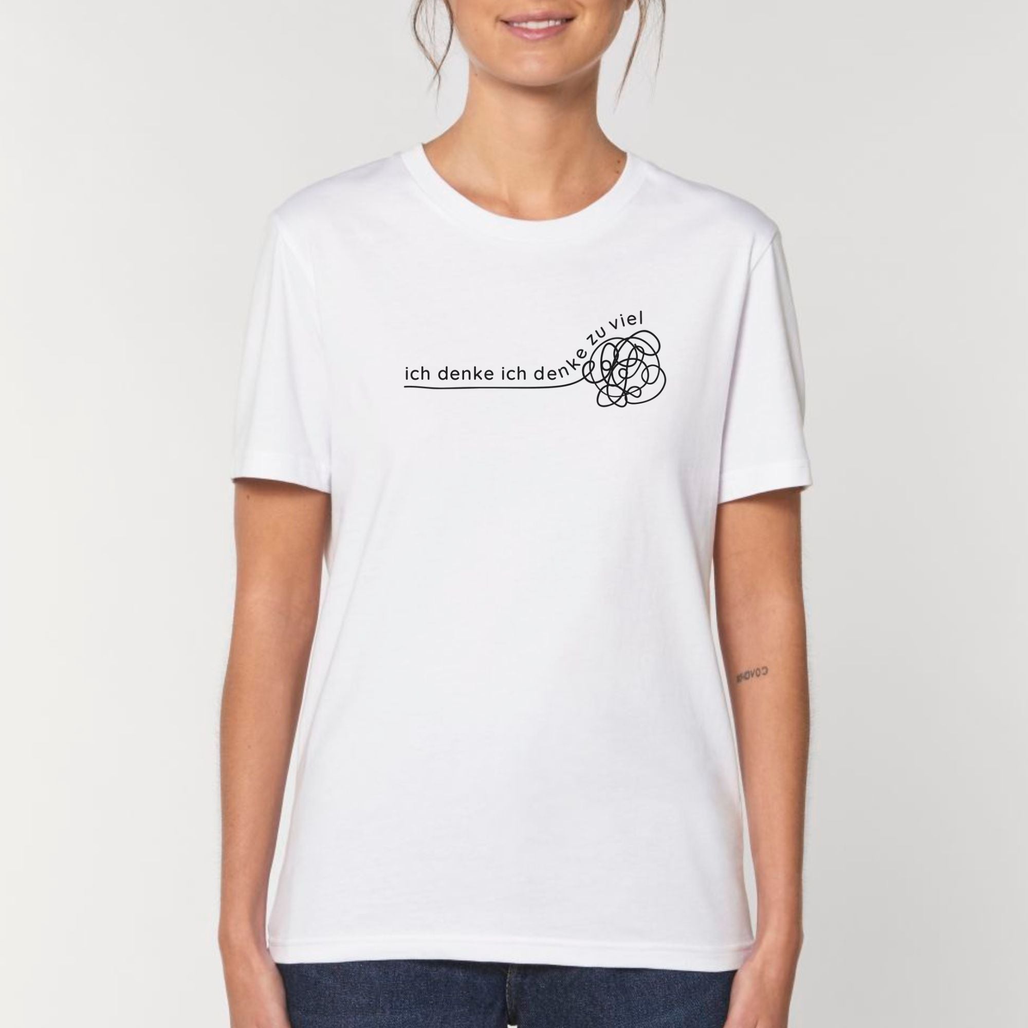 Ich denke ich denke zu viel - Bio Unisex T-Shirt