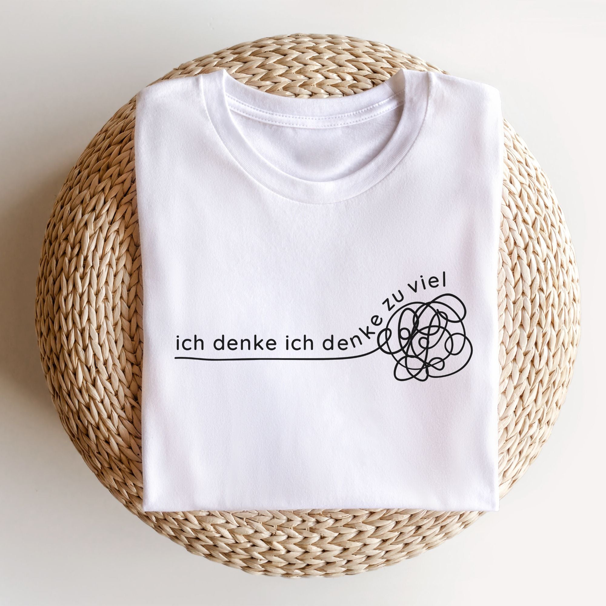 Ich denke ich denke zu viel - Bio Unisex T-Shirt