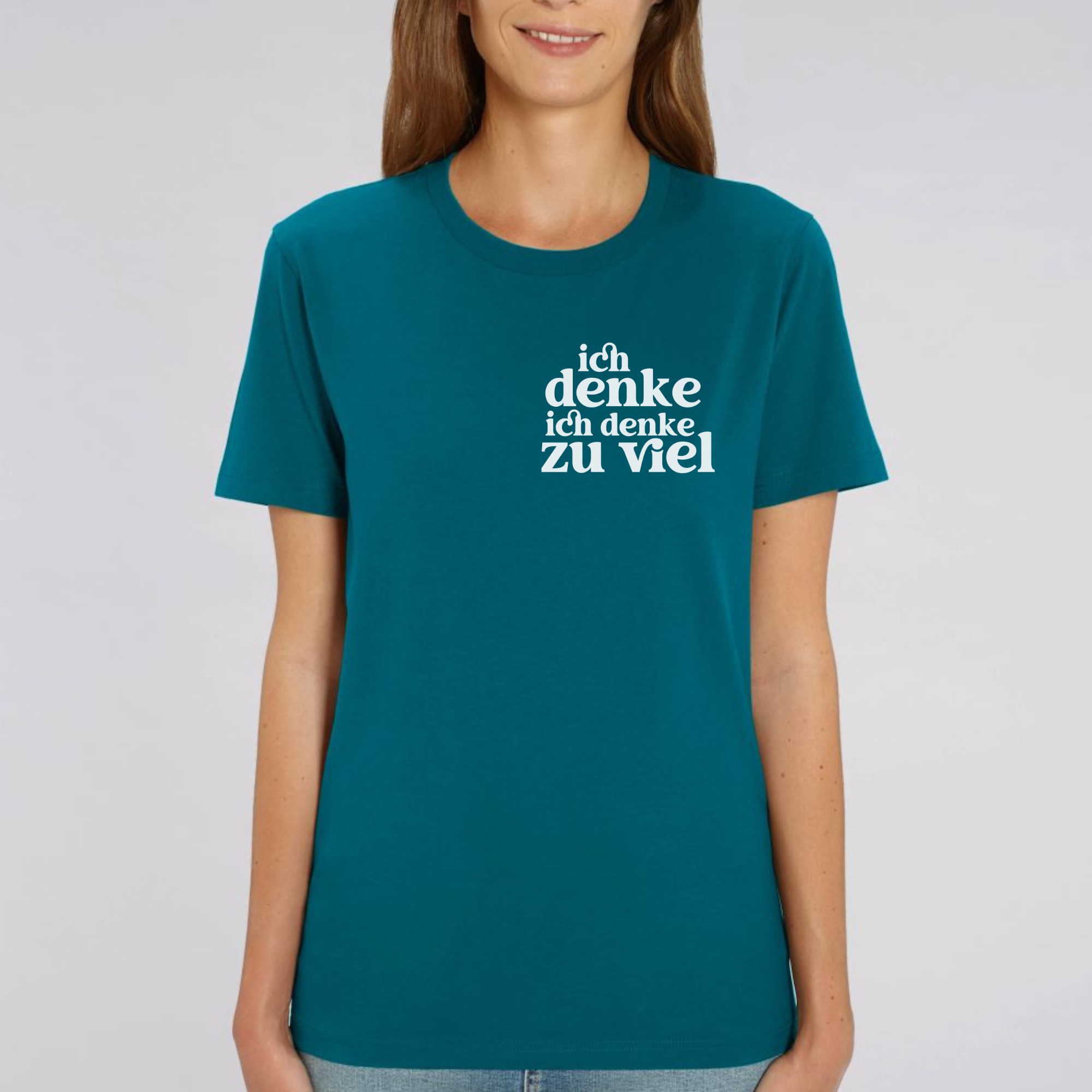 Ich denke ich denke zu viel - Bio Unisex T-Shirt