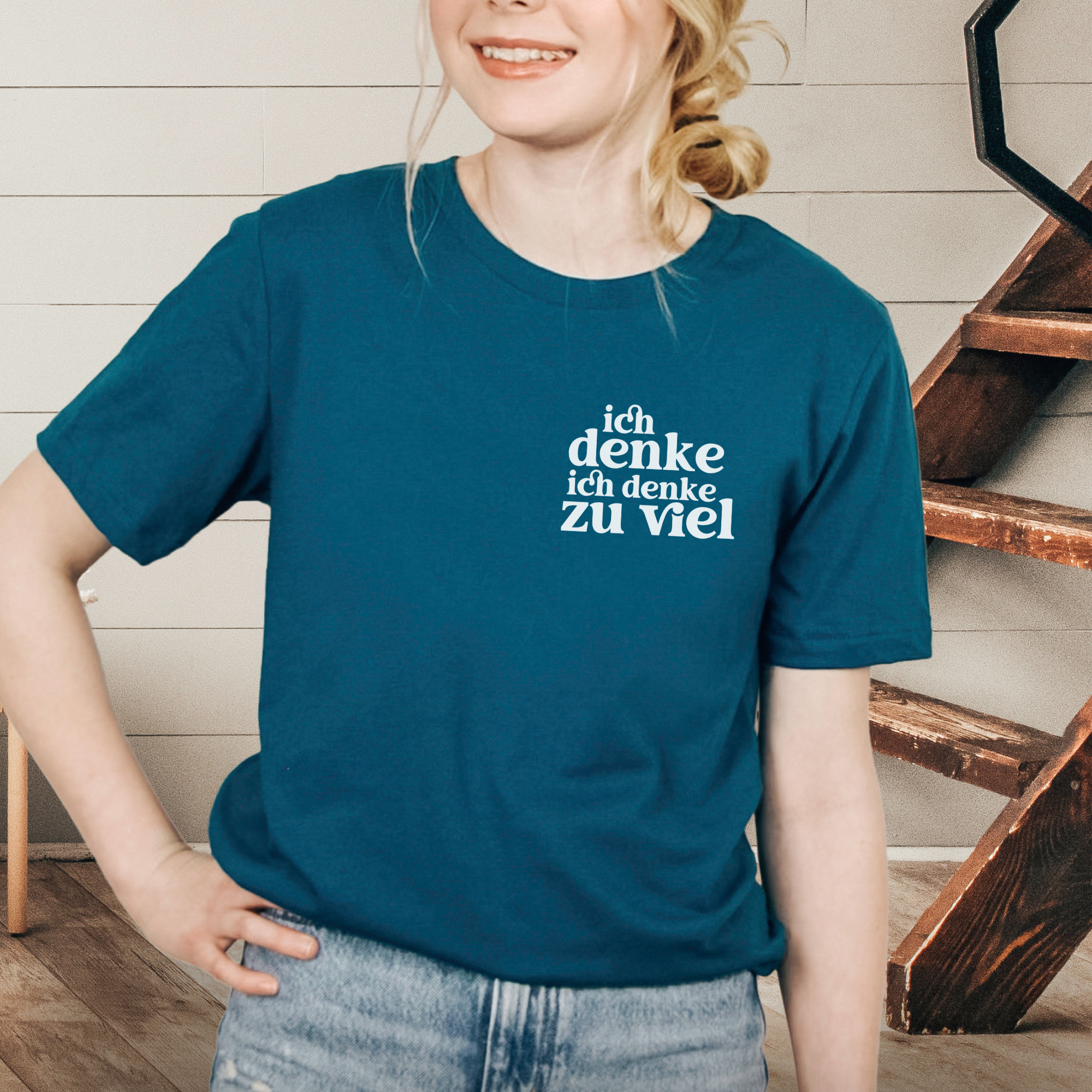 Ich denke ich denke zu viel - Bio Unisex T-Shirt