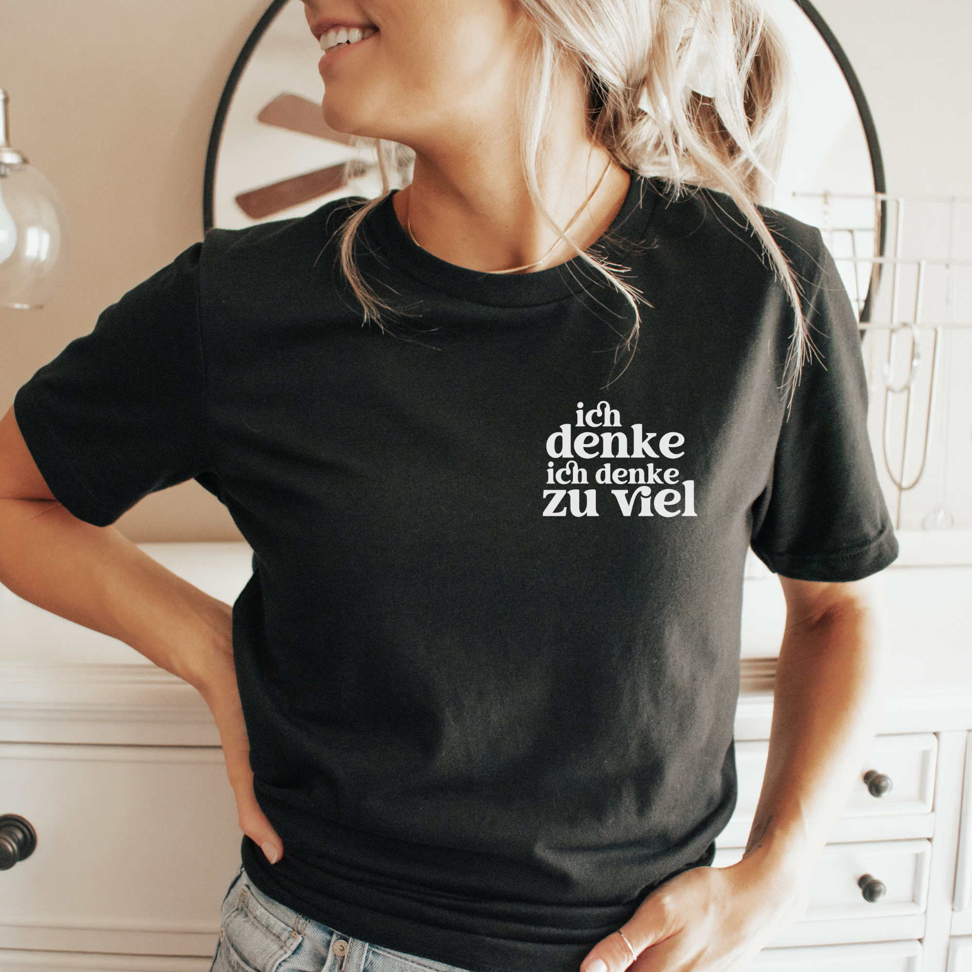 Ich denke ich denke zu viel - Bio Unisex T-Shirt