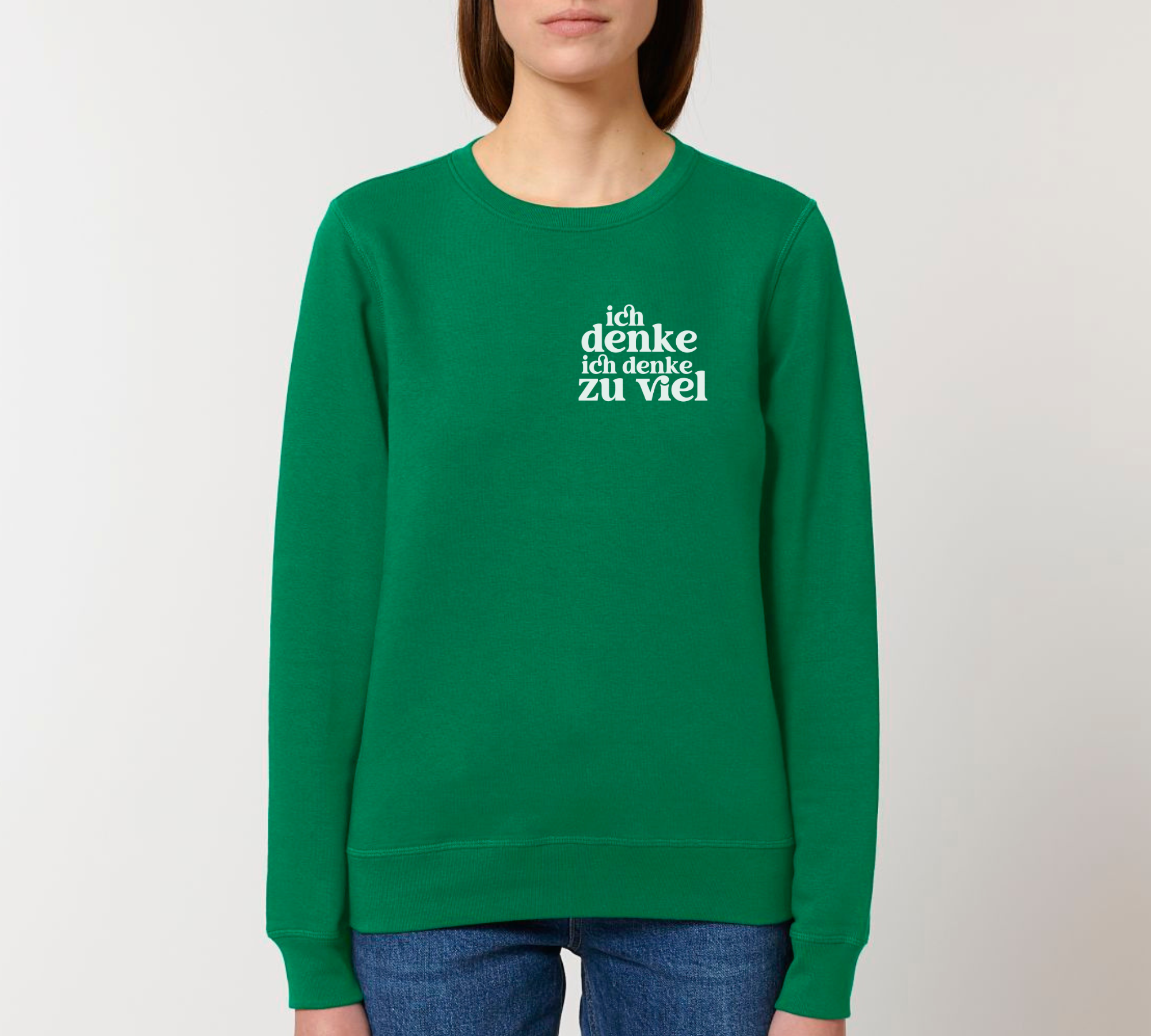 Ich denke ich denke zu viel - Bio Unisex Sweatshirt