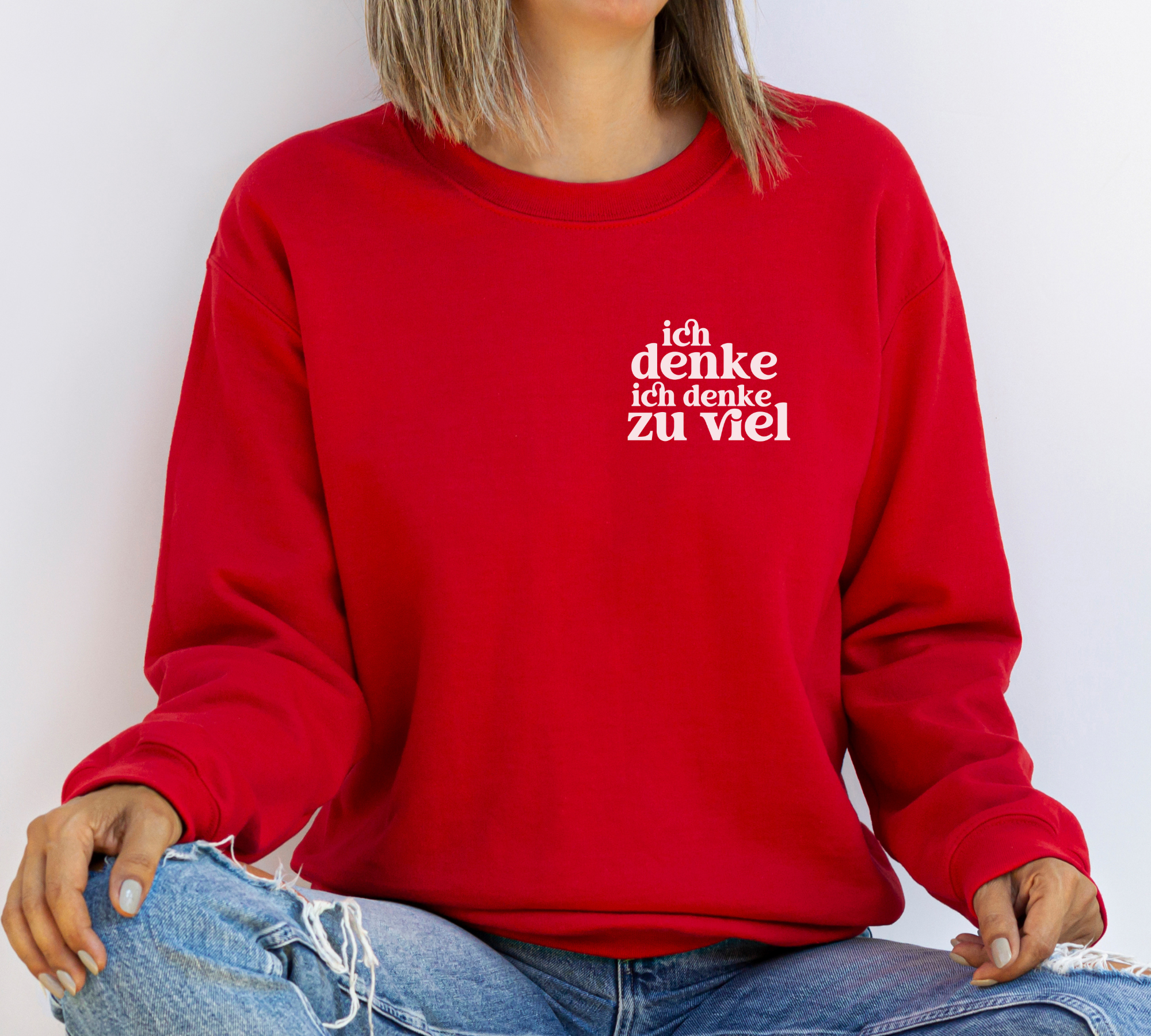 Ich denke ich denke zu viel - Bio Unisex Sweatshirt