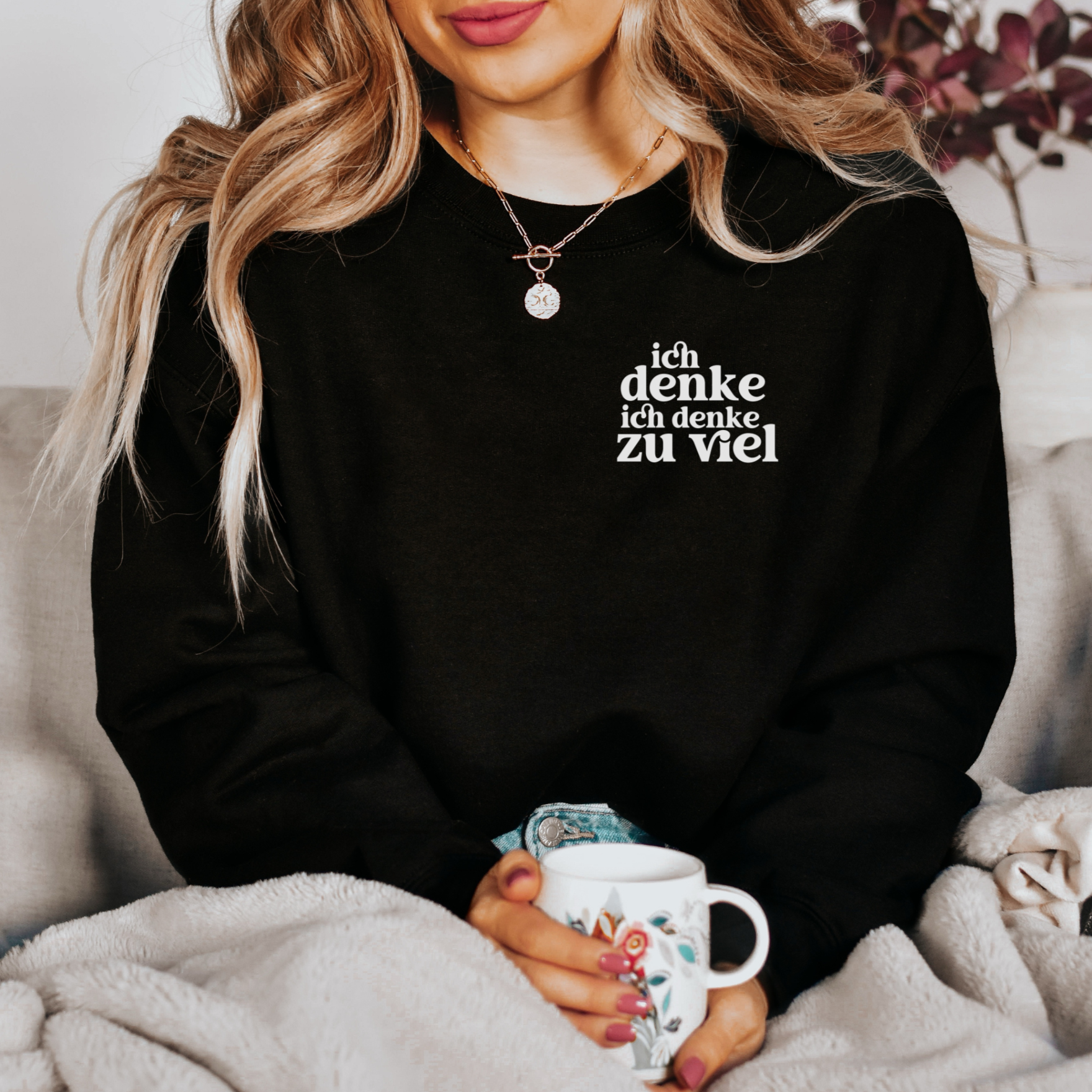 Ich denke ich denke zu viel - Bio Unisex Sweatshirt