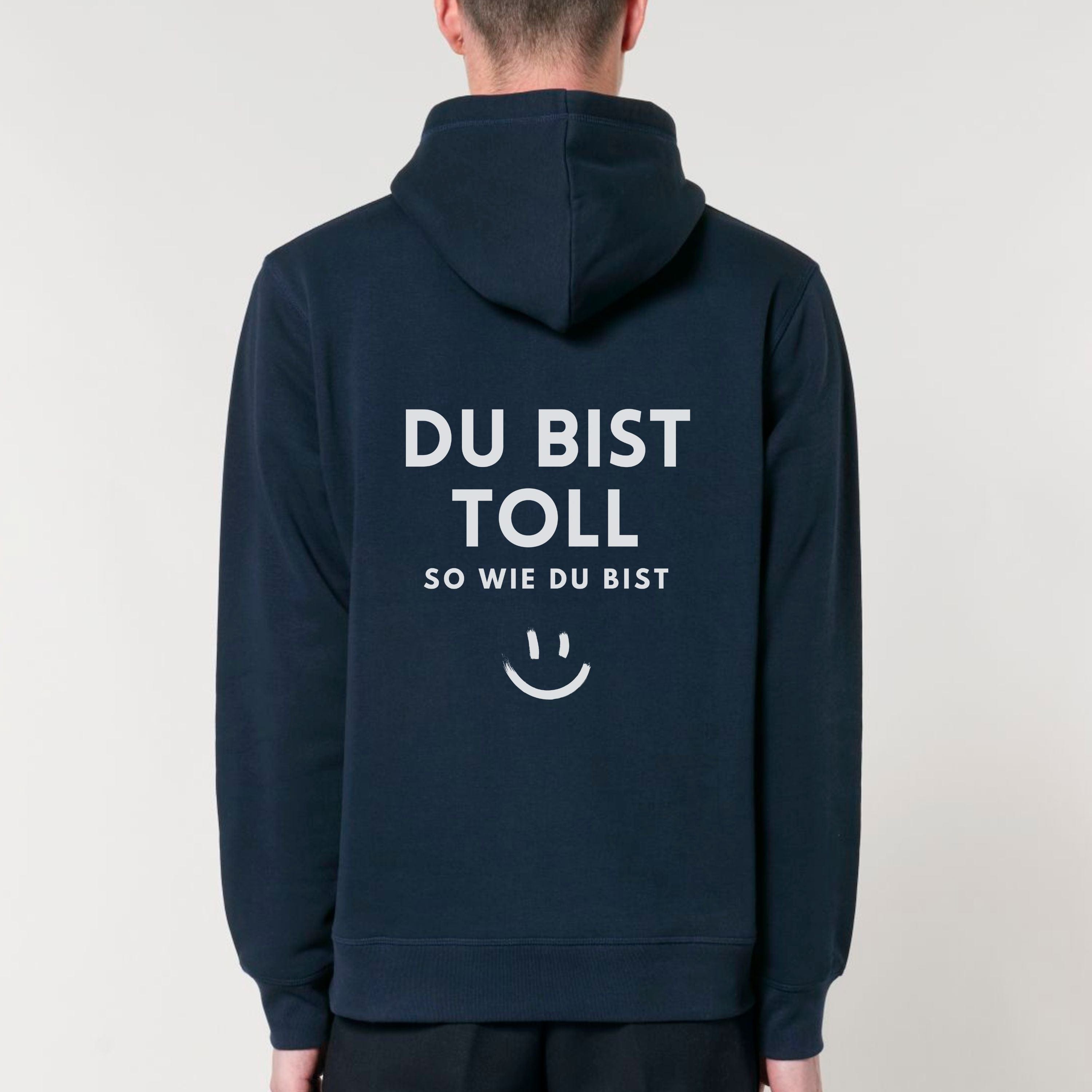 moteevation  Du bist toll - Bio Unisex Hoodie French Navy / XS