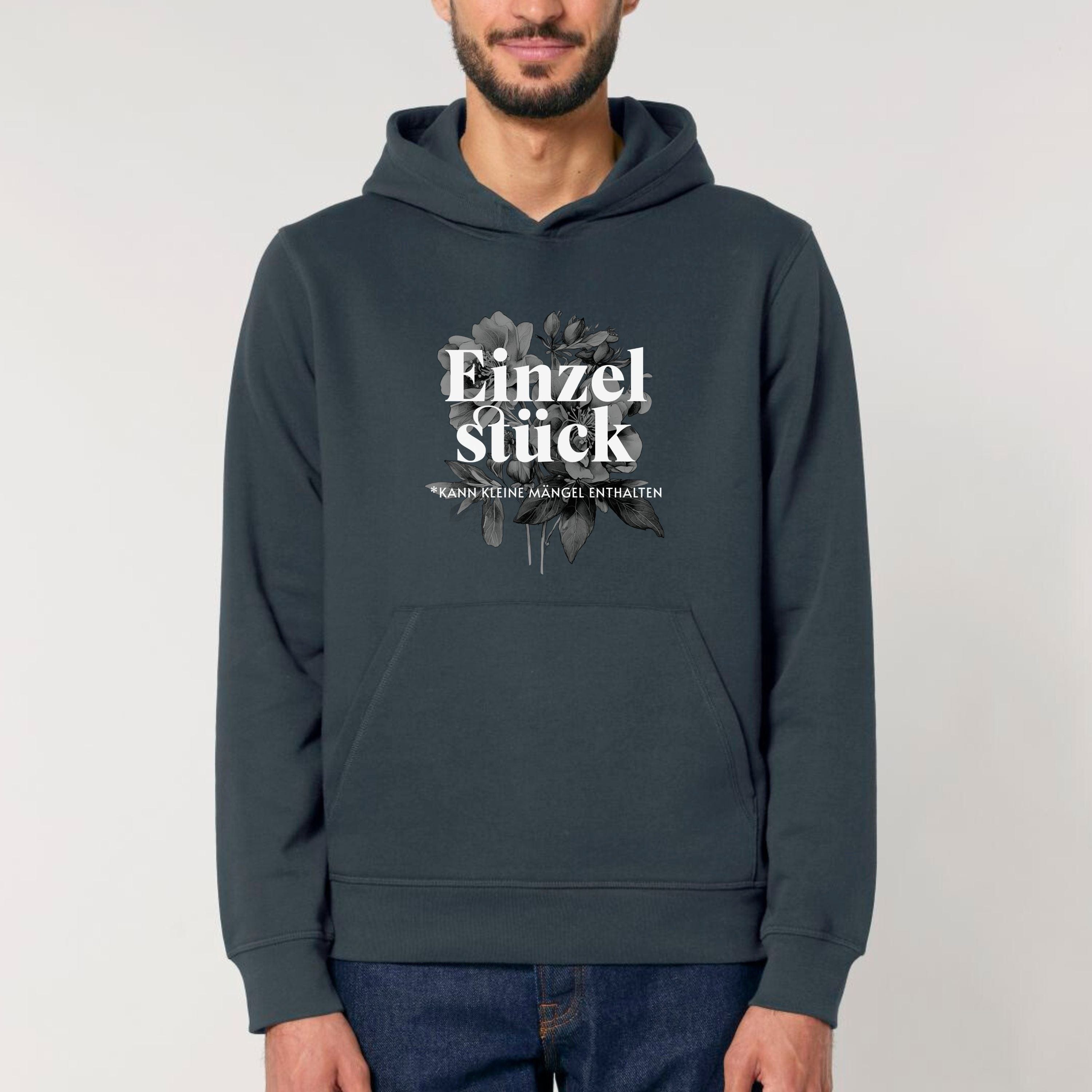 moteevation  Einzelstück (Special Edition) - Bio Unisex Hoodie India Ink Grey / XS